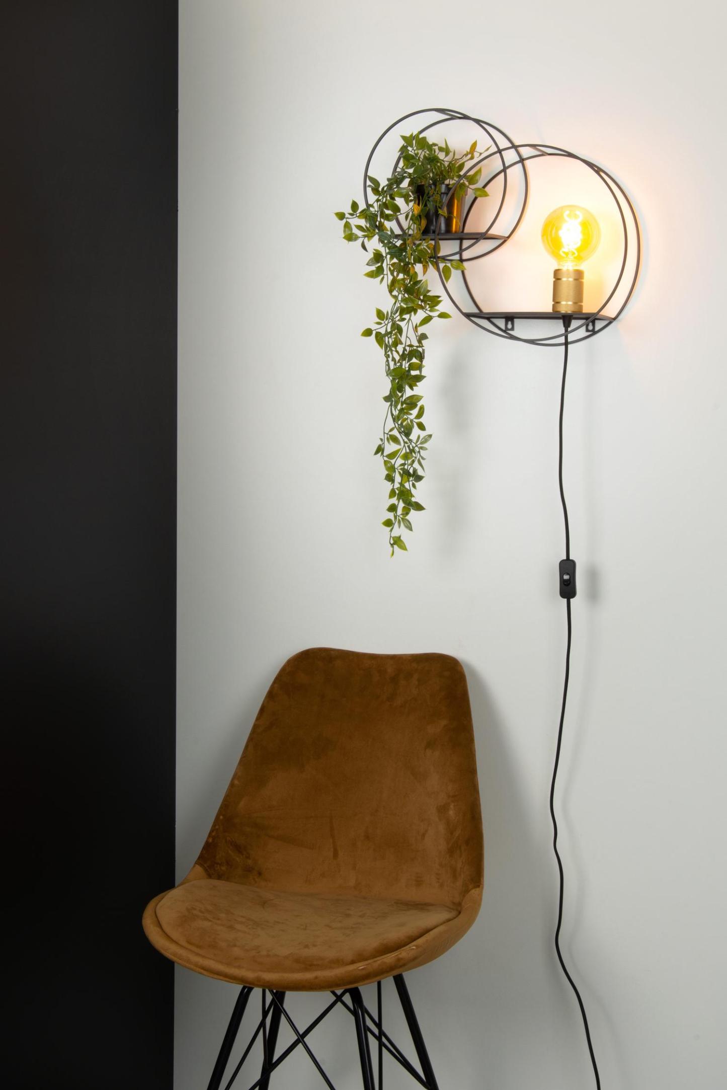 Circle Wall Lights - Matt Black