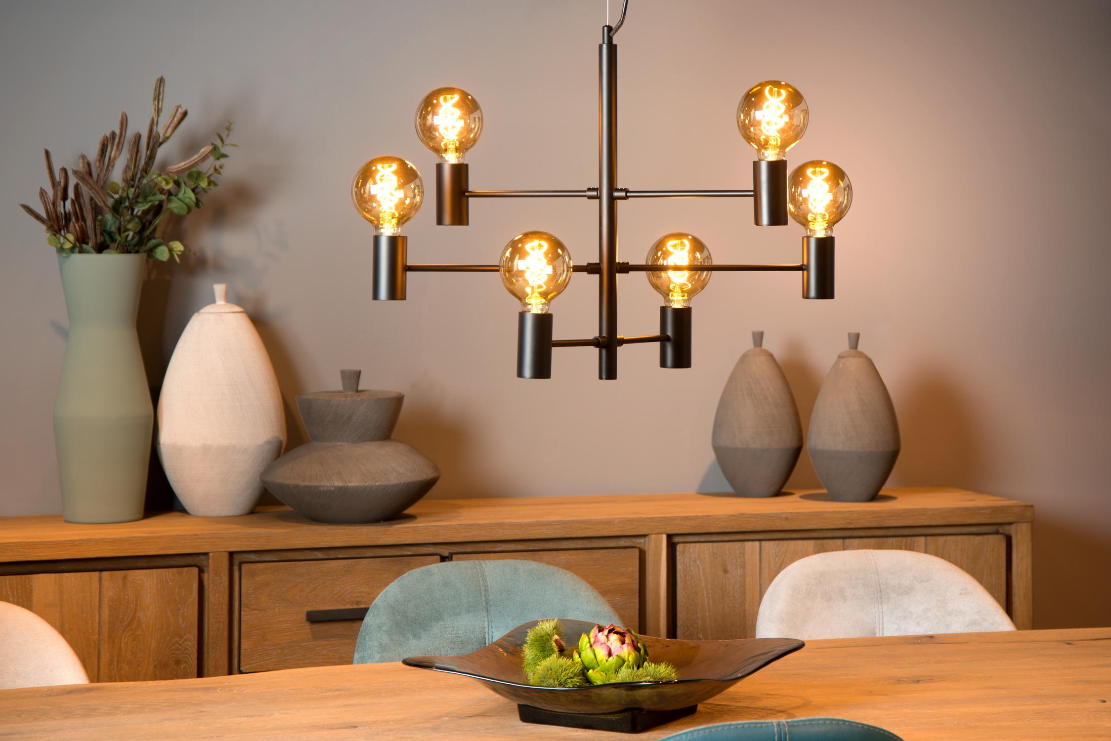 Leanne Ceiling Lights - Matt Black