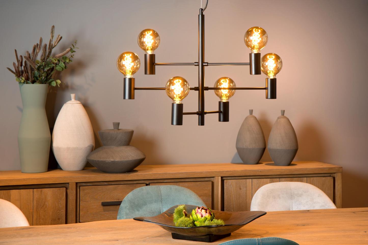 Leanne Ceiling Lights - Matt Black