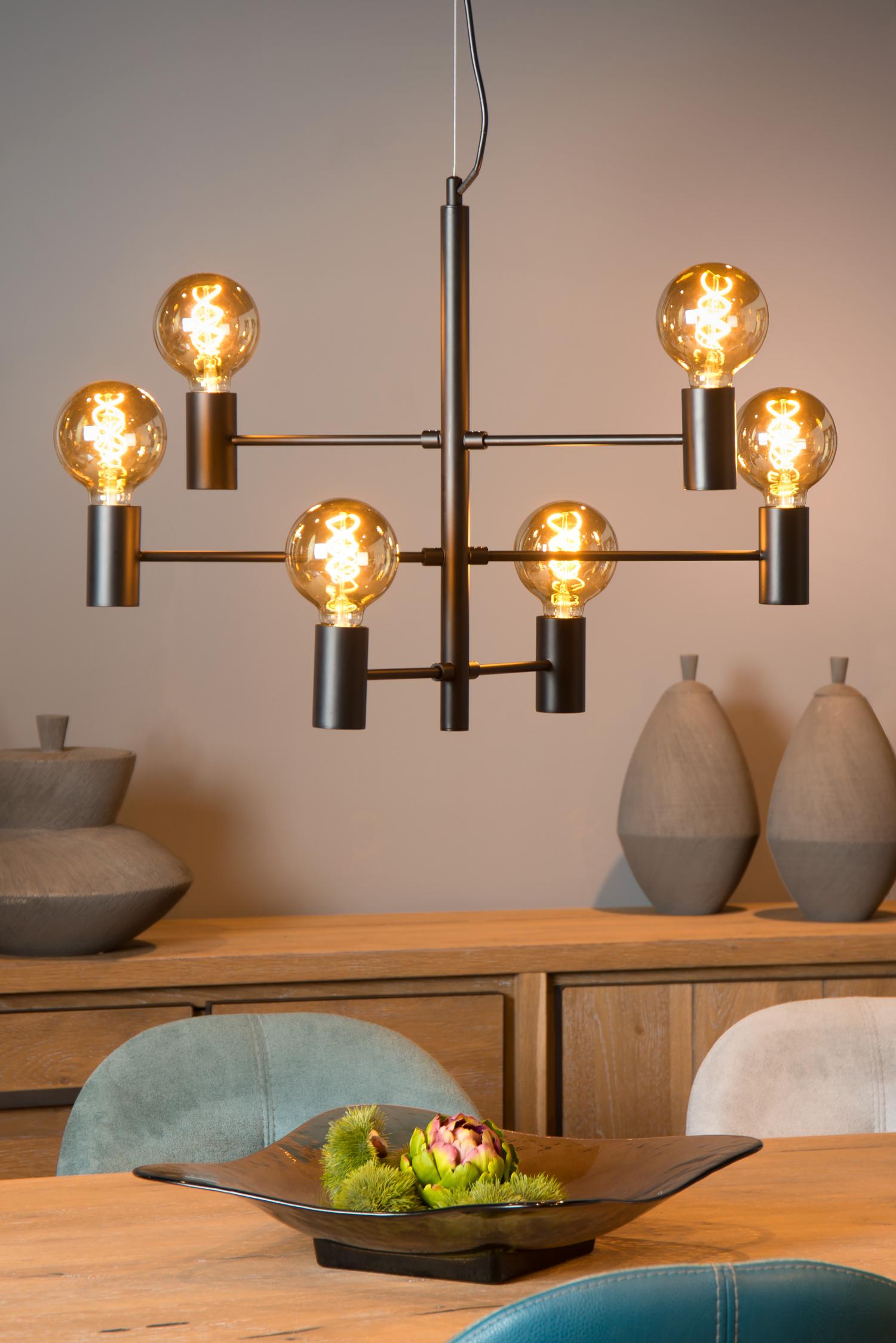 Leanne Ceiling Lights - Matt Black