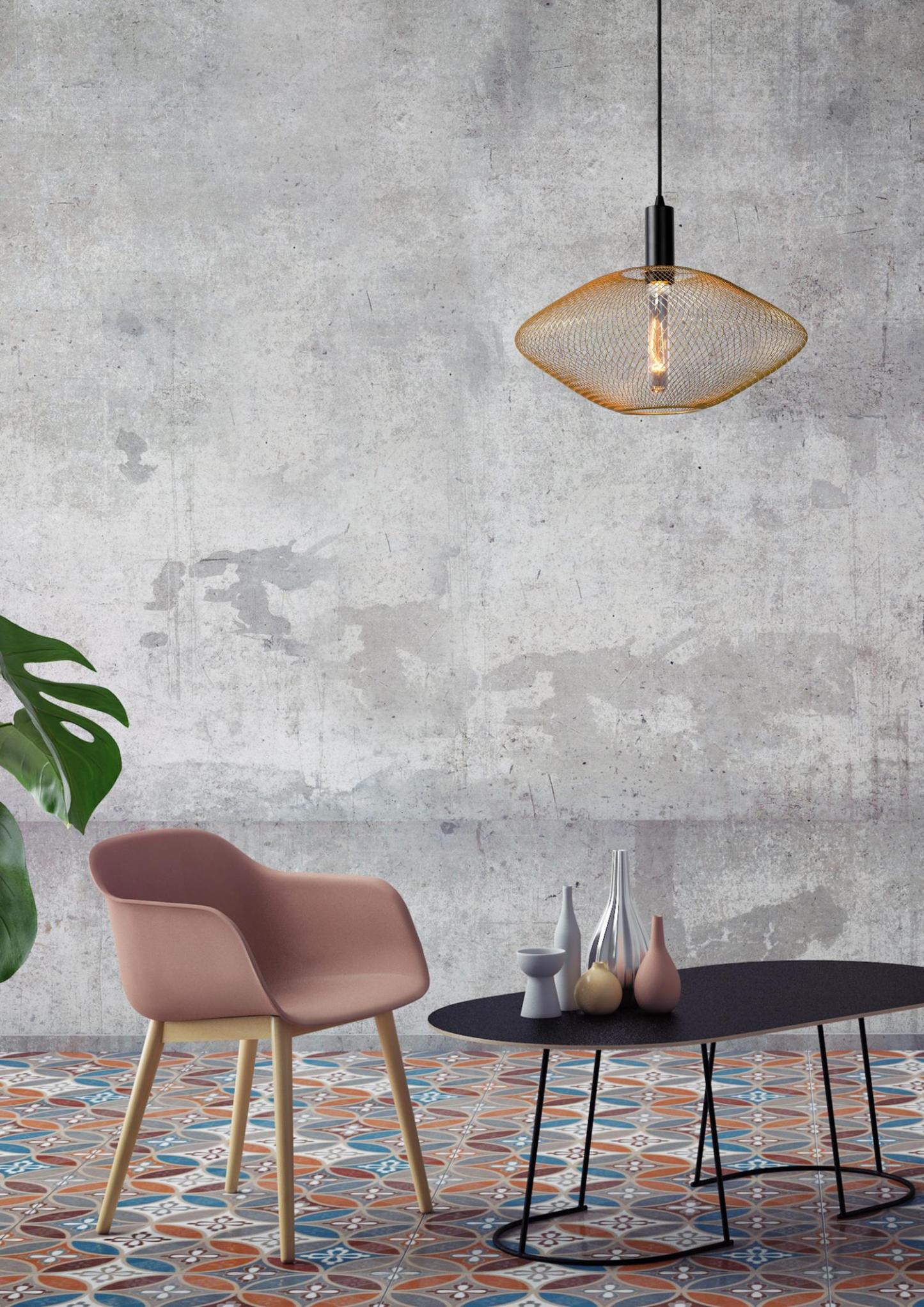 Mesh Ceiling Lights - Matt Black/Matt Gold