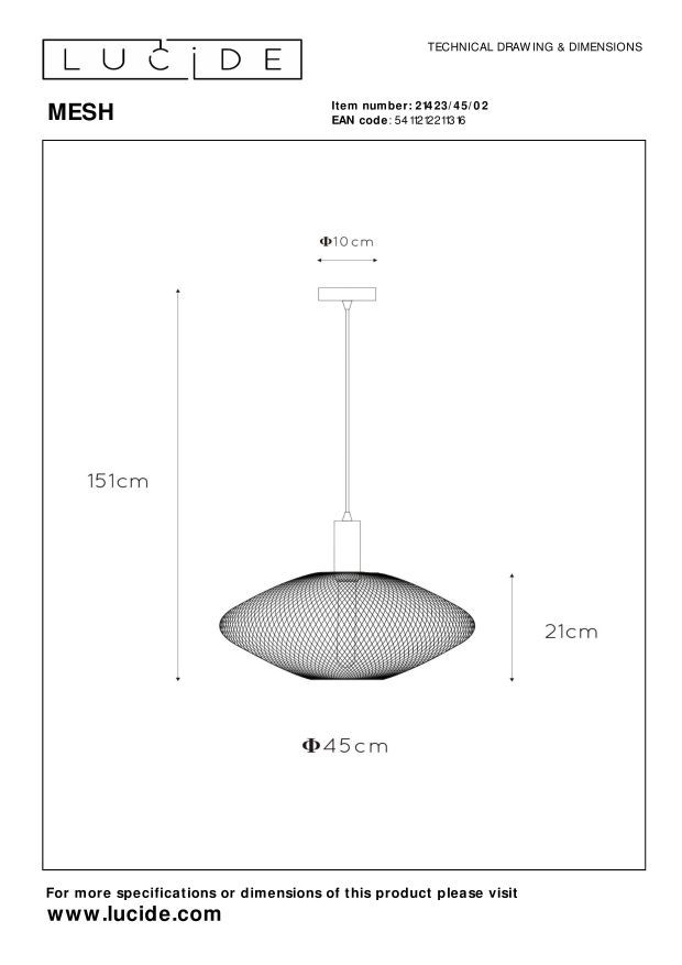 Mesh Ceiling Lights - Matt Black/Matt Gold