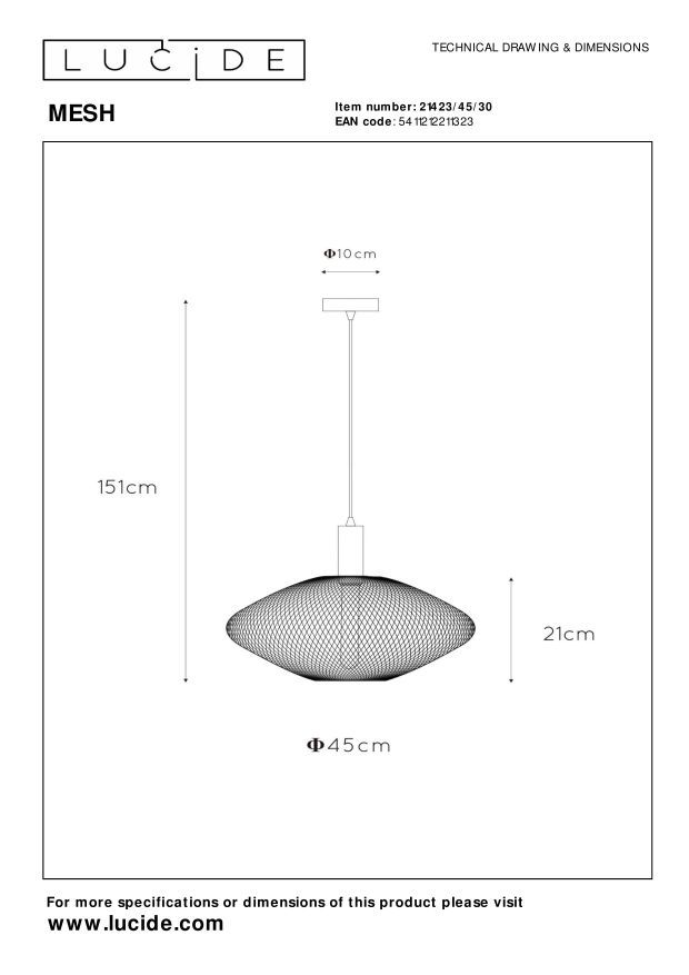 Mesh Ceiling Lights - Matt Black/Matt Gold