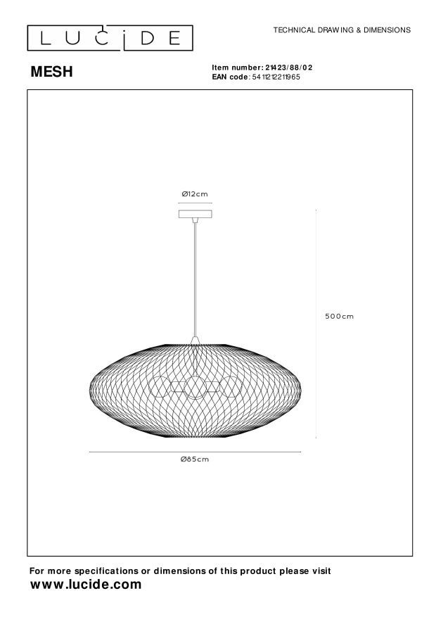 Mesh Ceiling Lights - Matt Gold