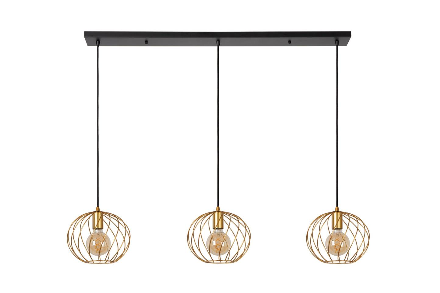 Danza Ceiling Lights - Matt Black/Polished Gold