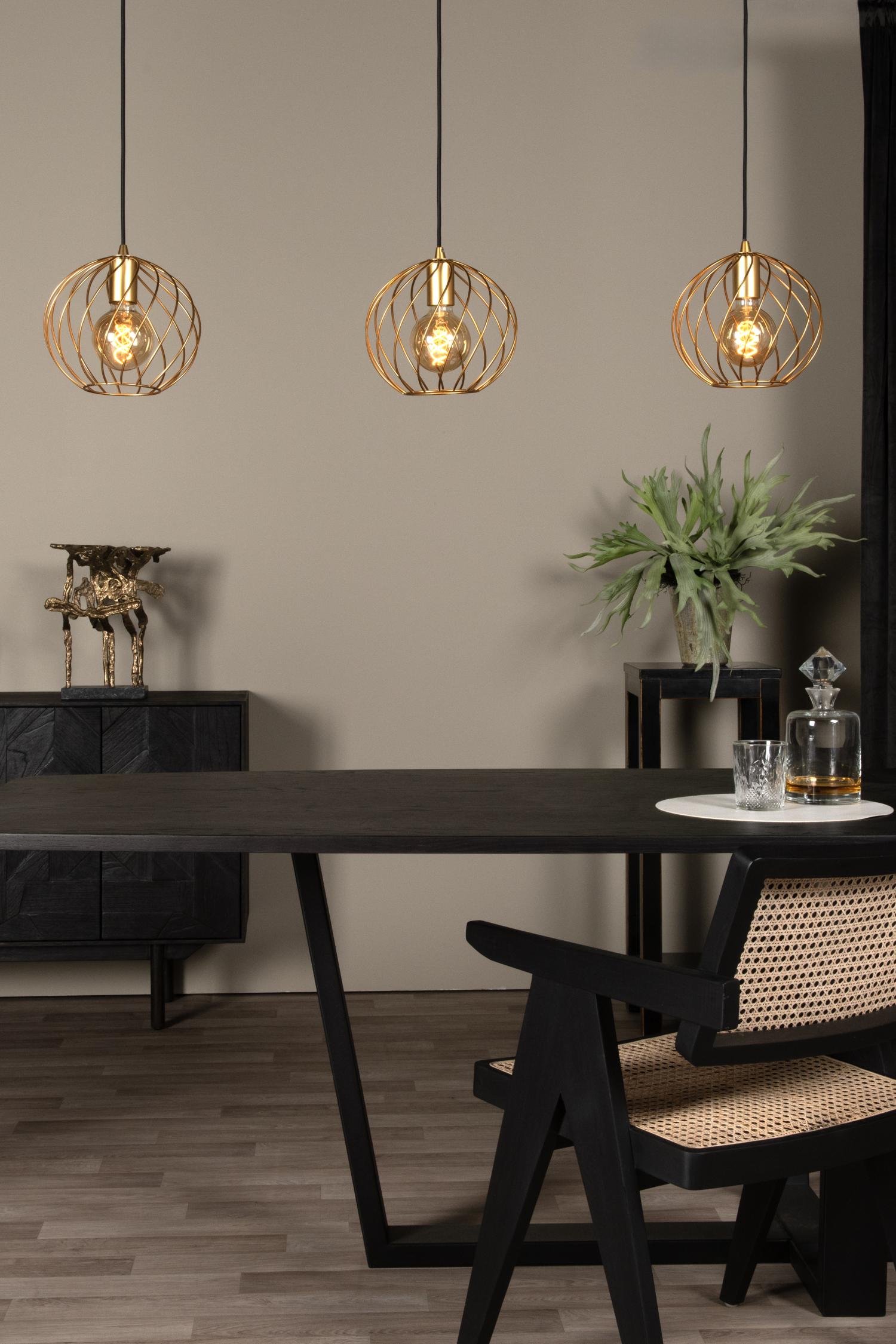 Danza Ceiling Lights - Matt Black/Polished Gold
