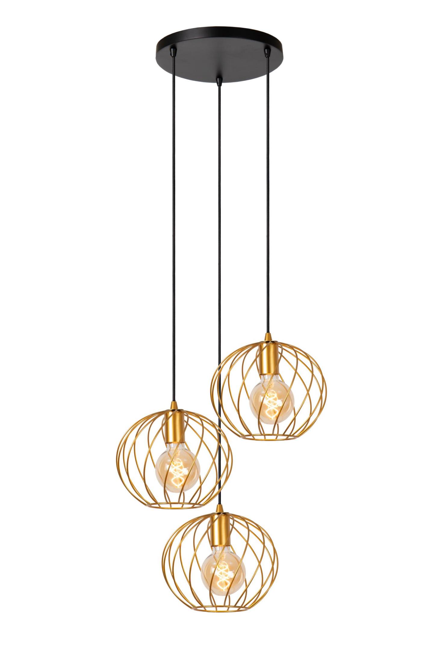 Danza Ceiling Lights - Matt Black/Polished Gold