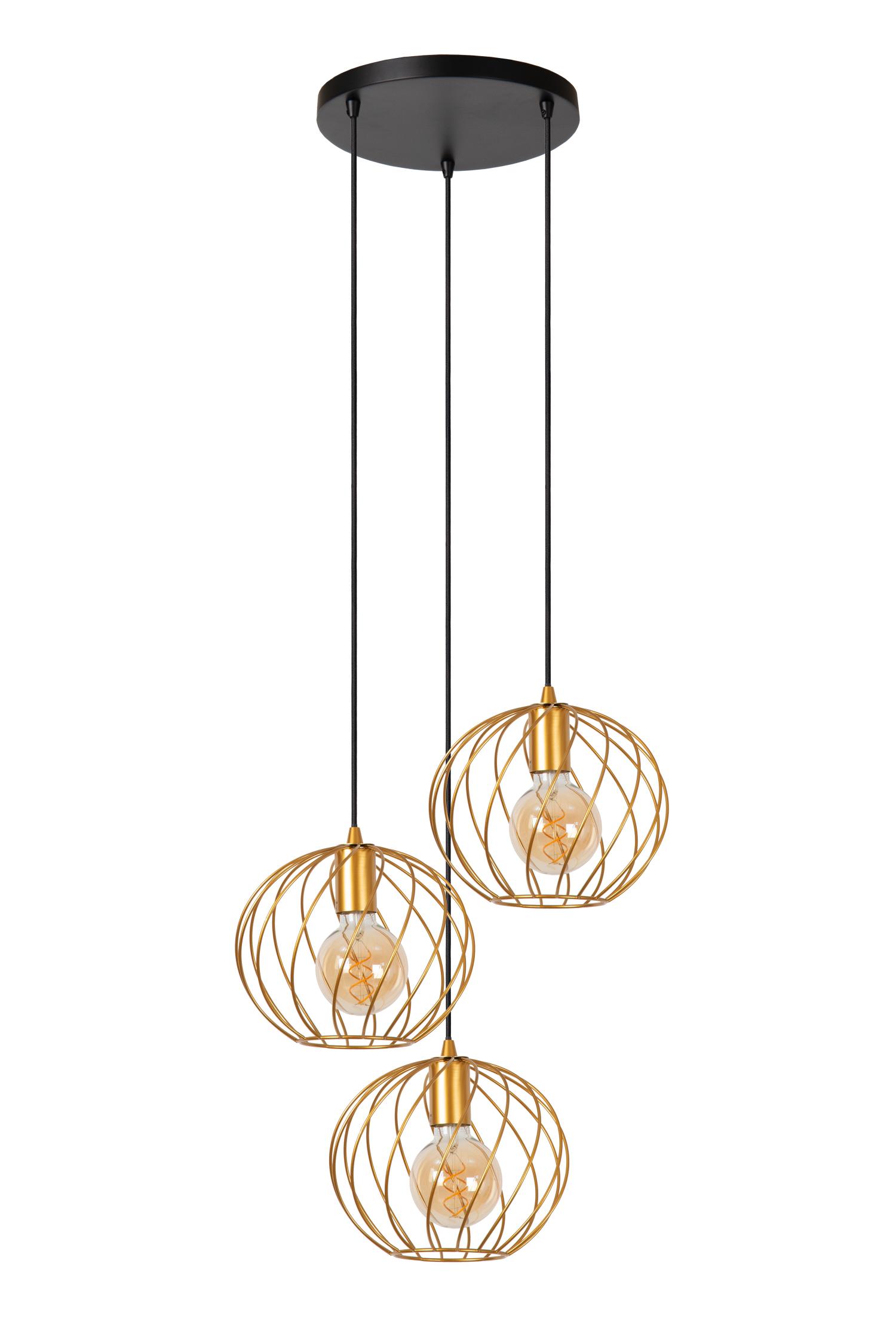 Danza Ceiling Lights - Matt Black/Polished Gold