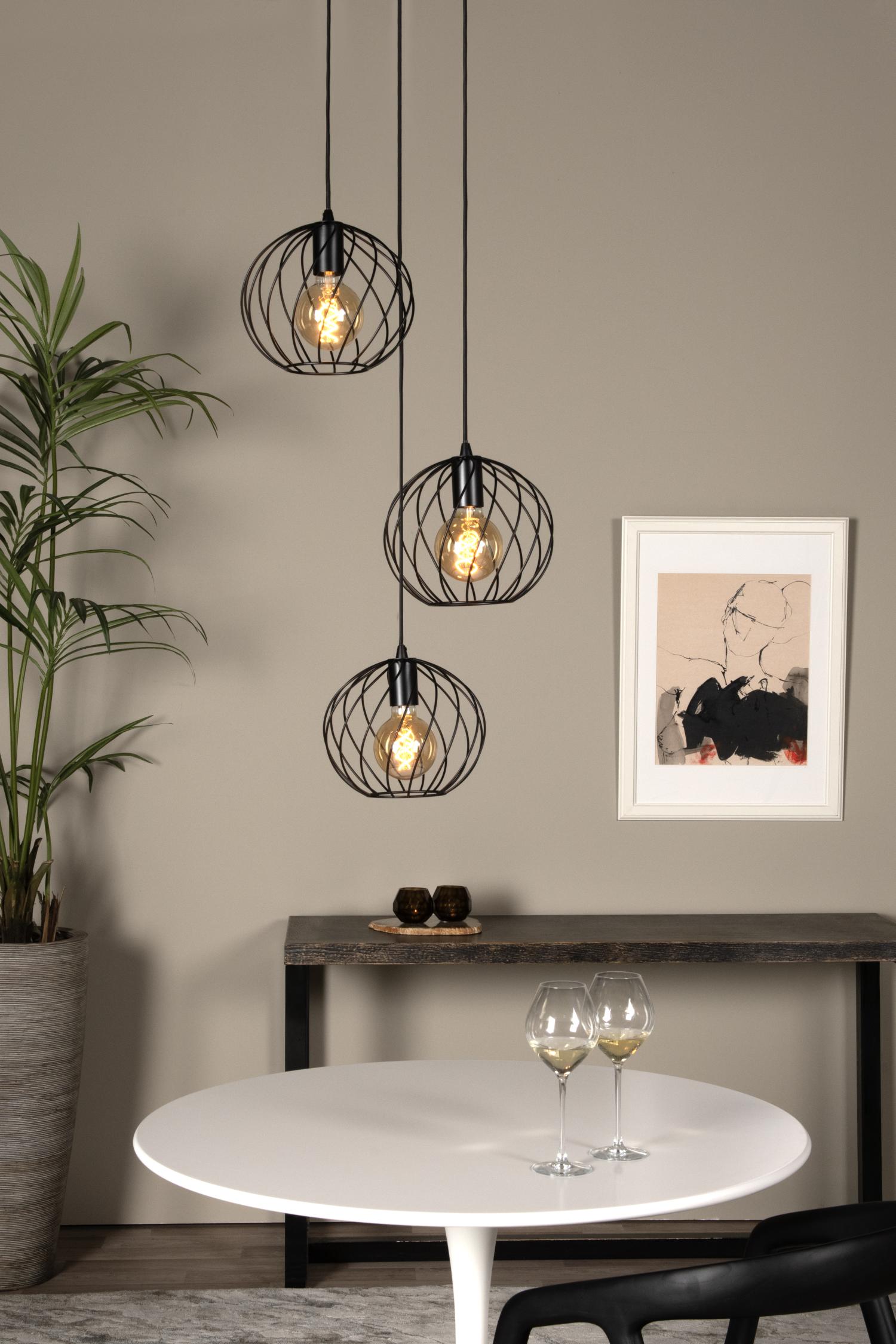 Danza Ceiling Lights - Matt Black/Polished Gold
