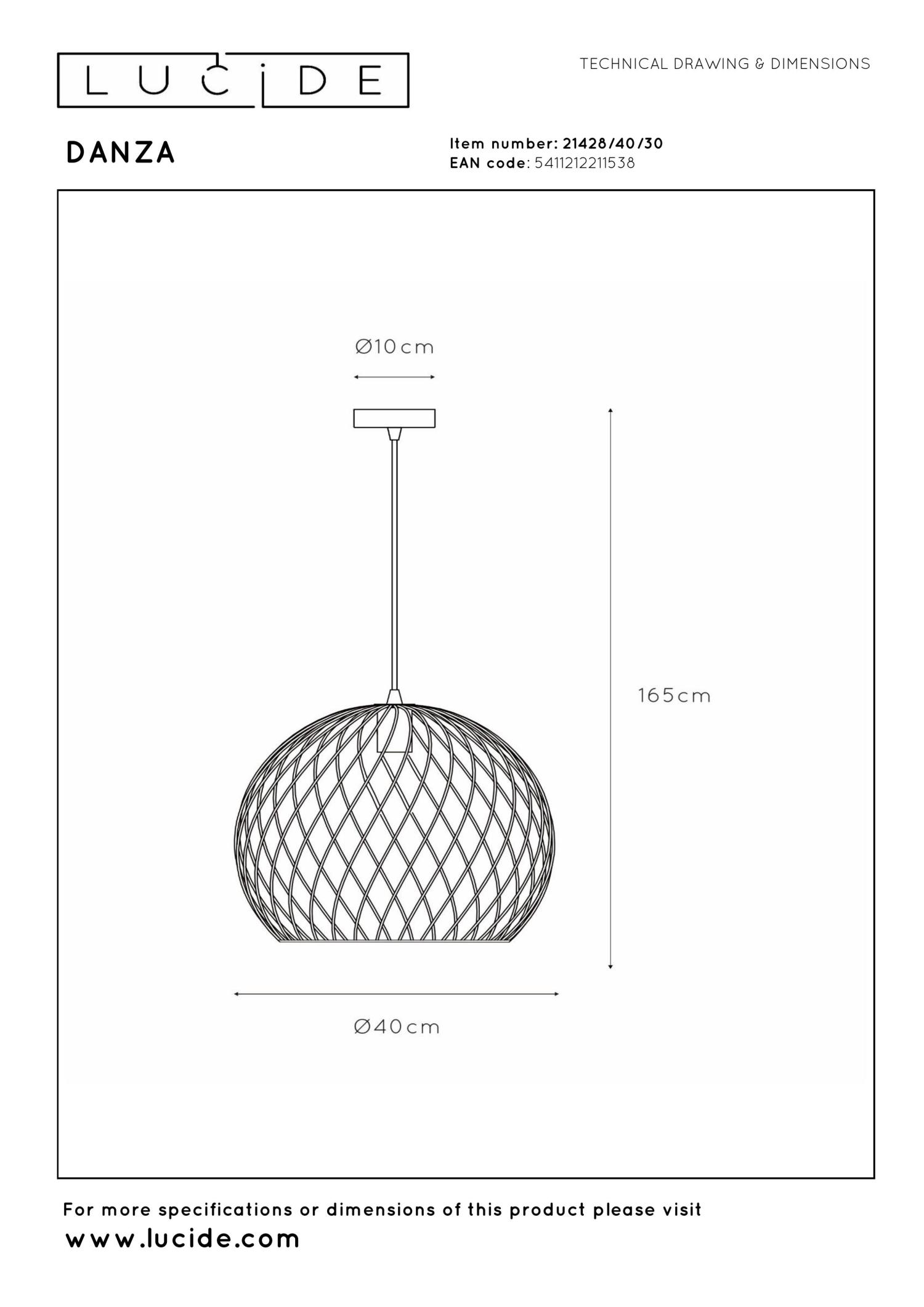 Danza Ceiling Lights - Matt Black/Polished Gold