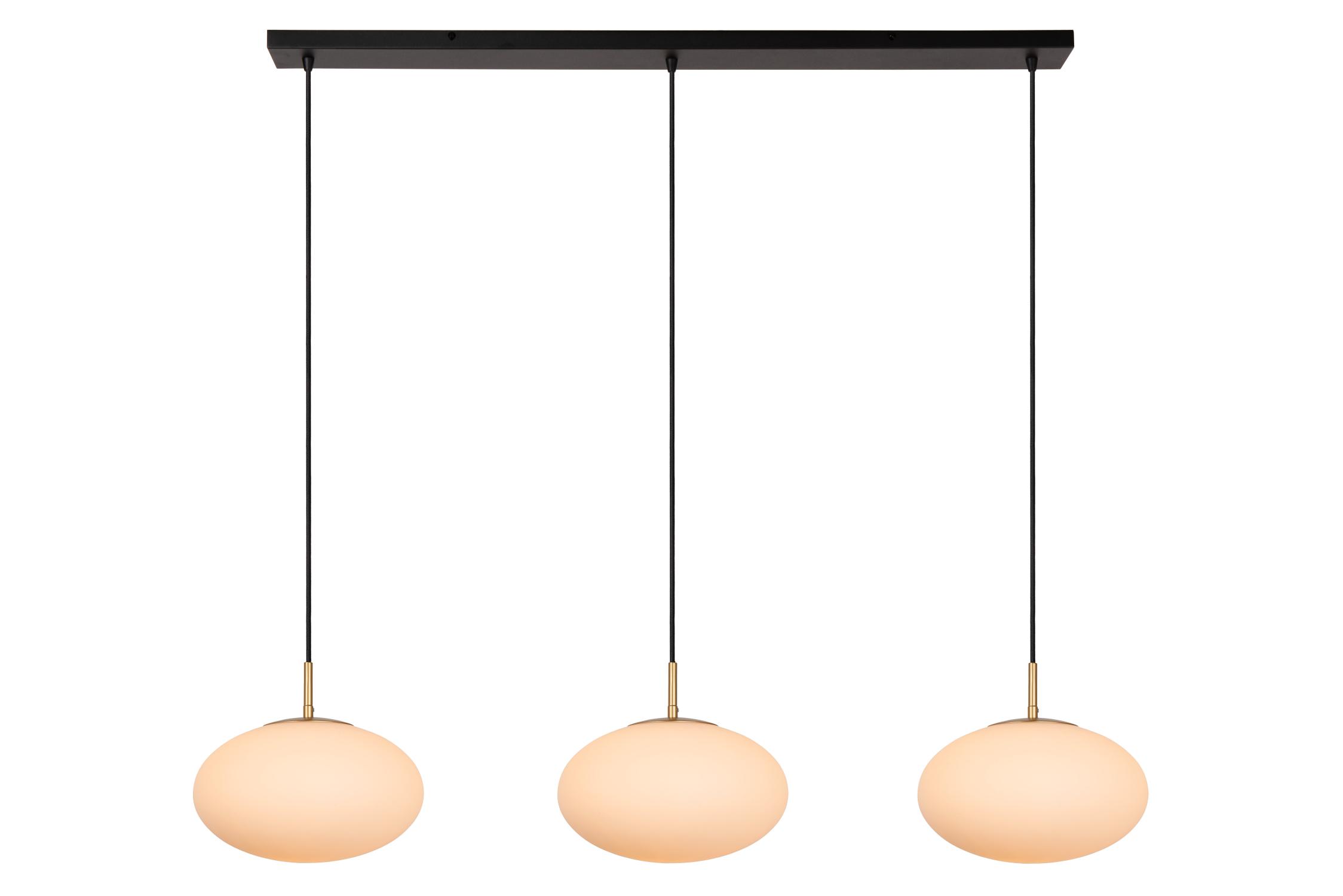 Elysee Ceiling Lights - Matt Black/Opal