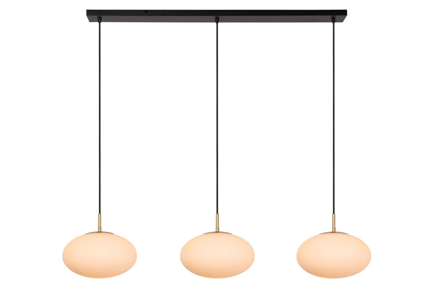Elysee Ceiling Lights - Matt Black/Opal