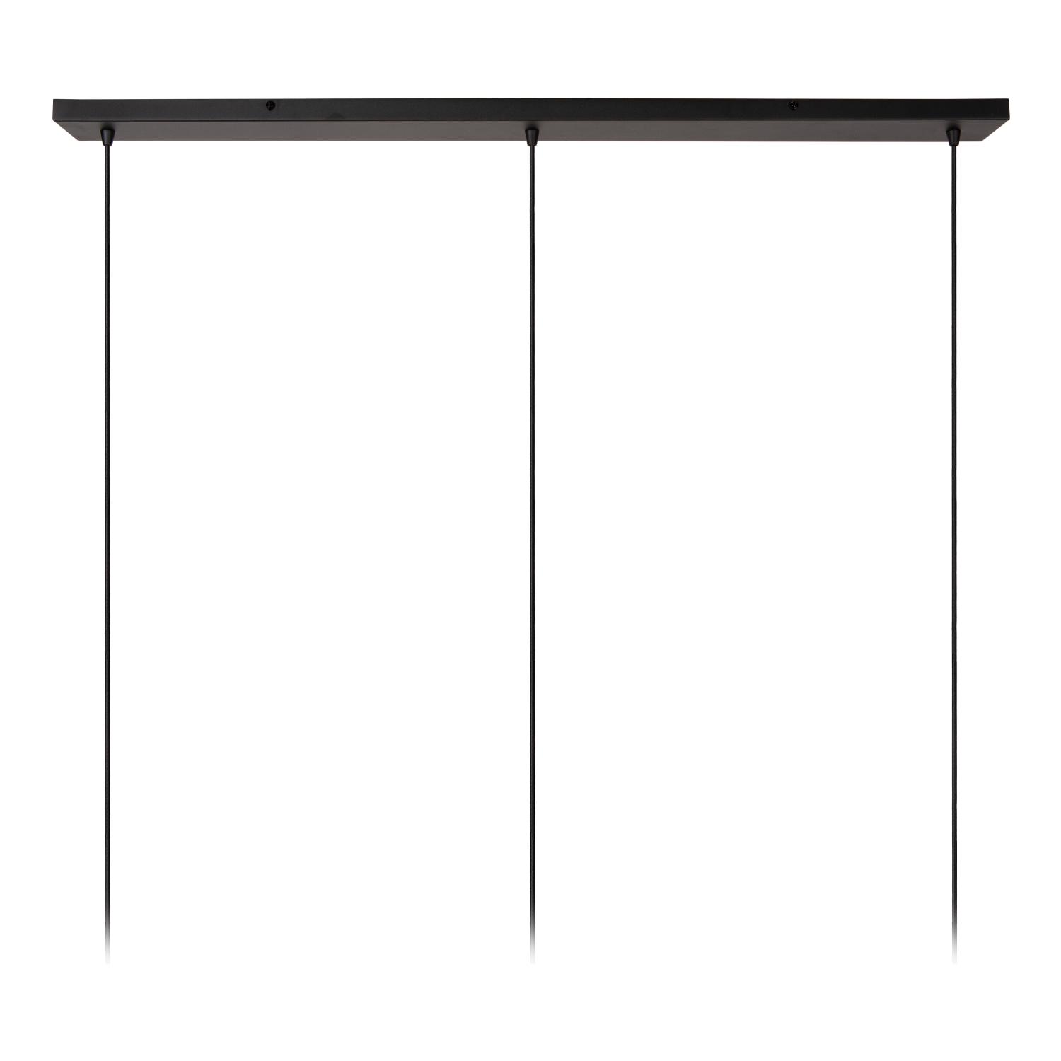 Elysee Ceiling Lights - Matt Black/Opal