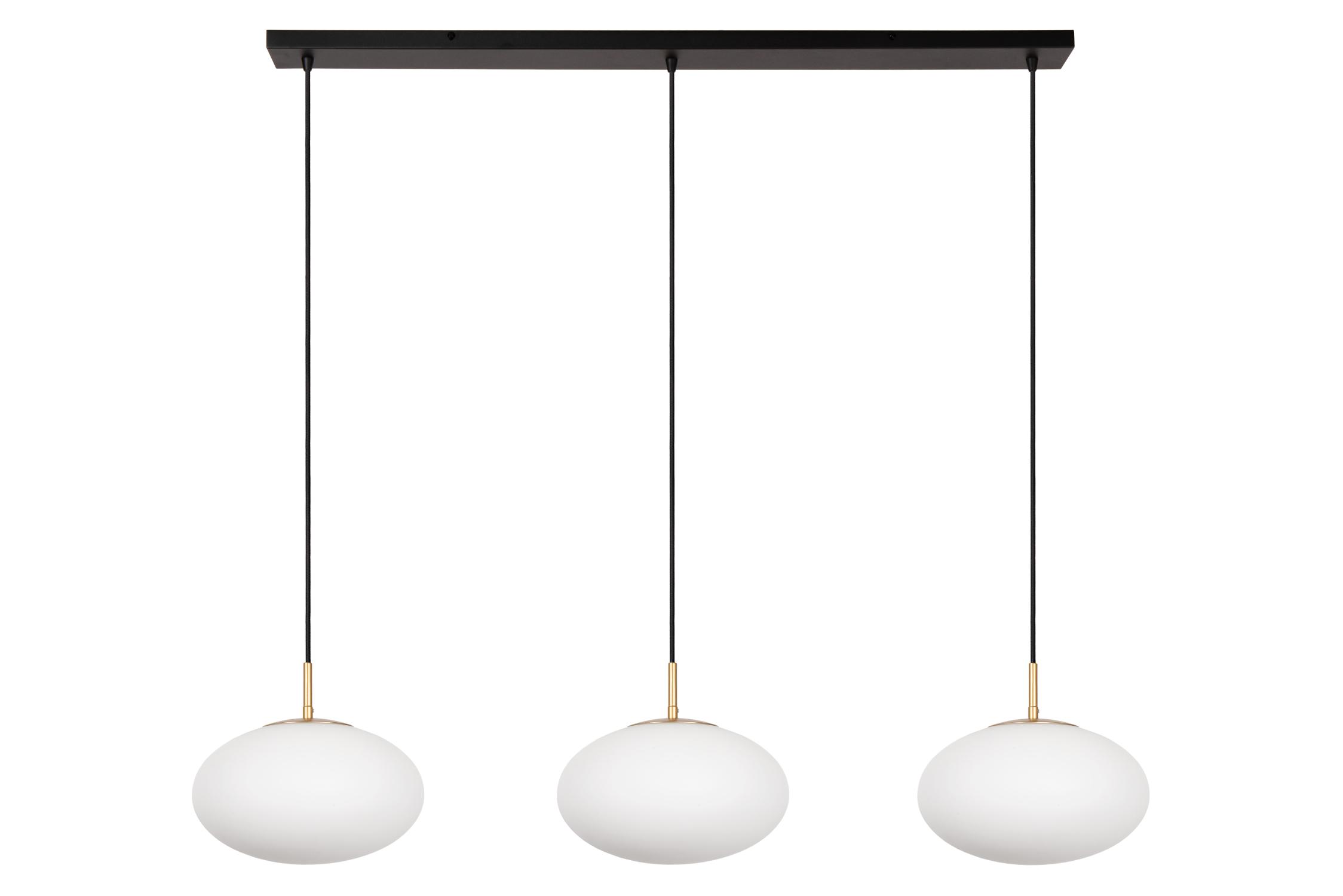 Elysee Ceiling Lights - Matt Black/Opal