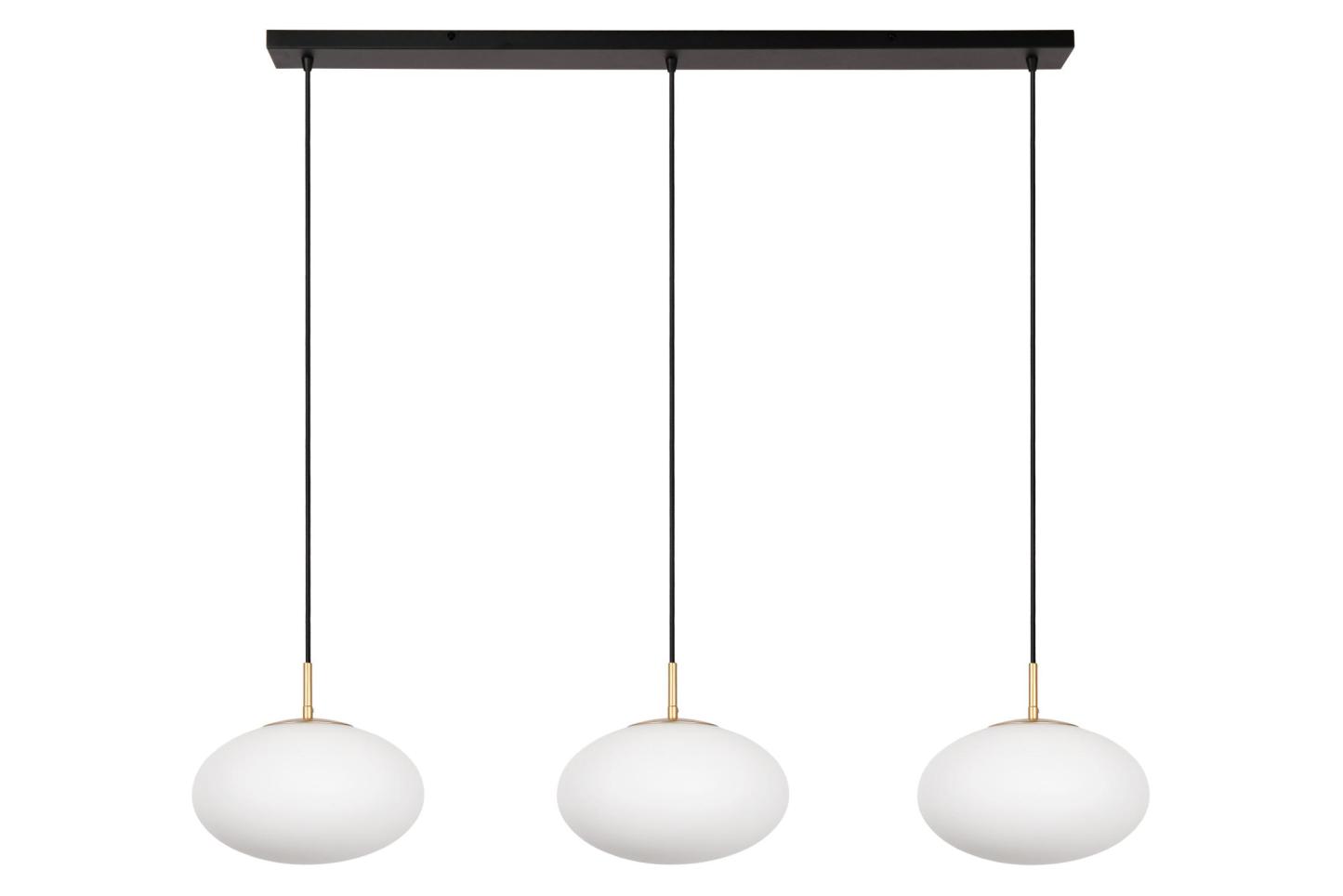 Elysee Ceiling Lights - Matt Black/Opal