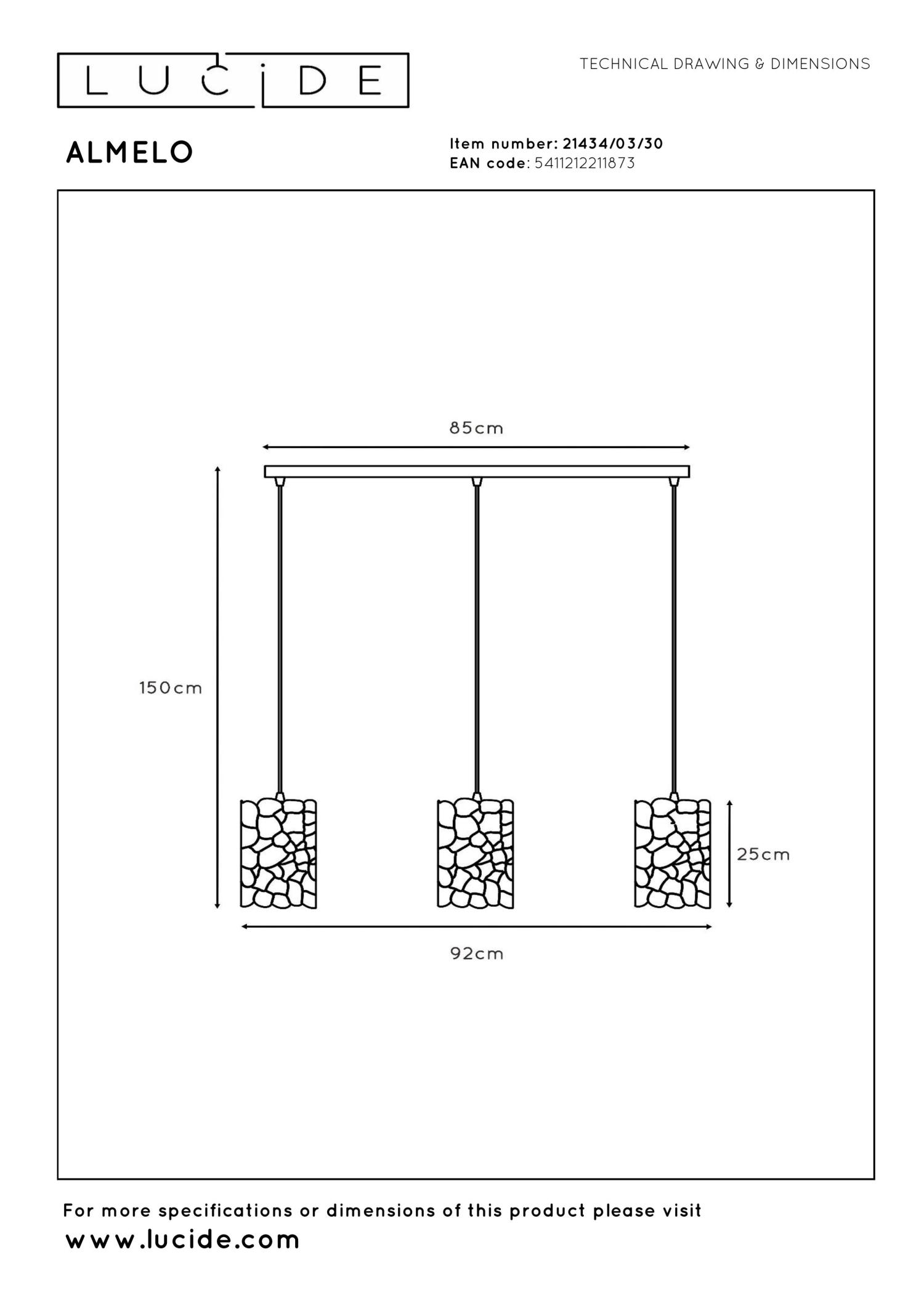 Almelo Ceiling Lights - Matt Black