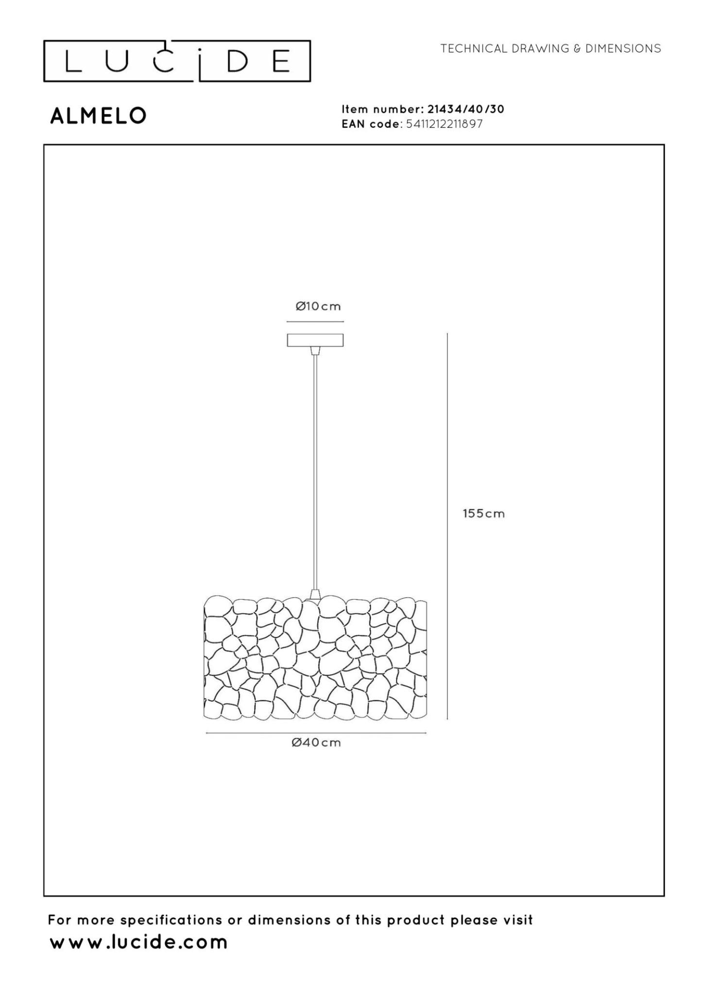 Almelo Ceiling Lights - Matt Black