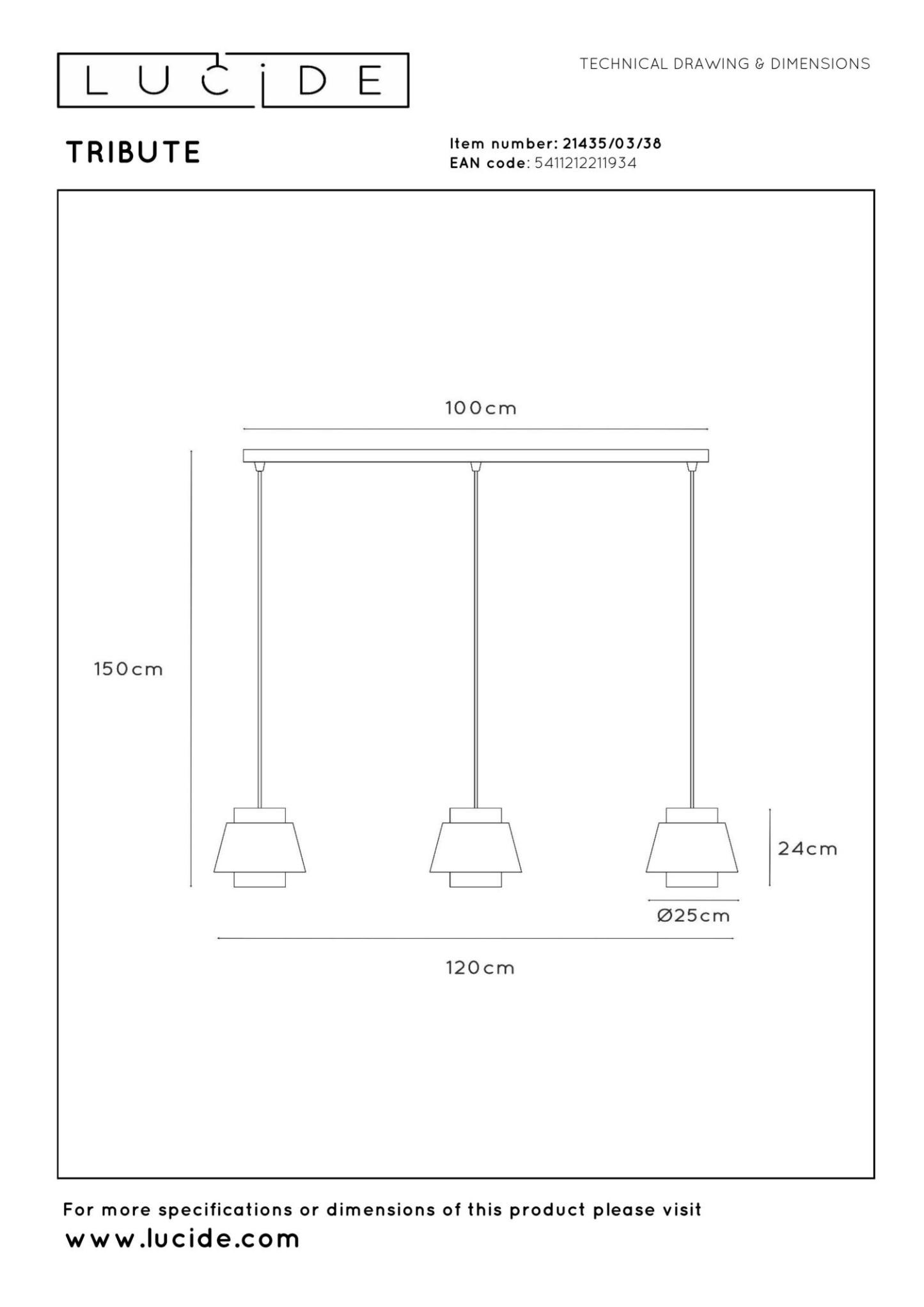 Tribute Ceiling Lights - Matt Black/Cream