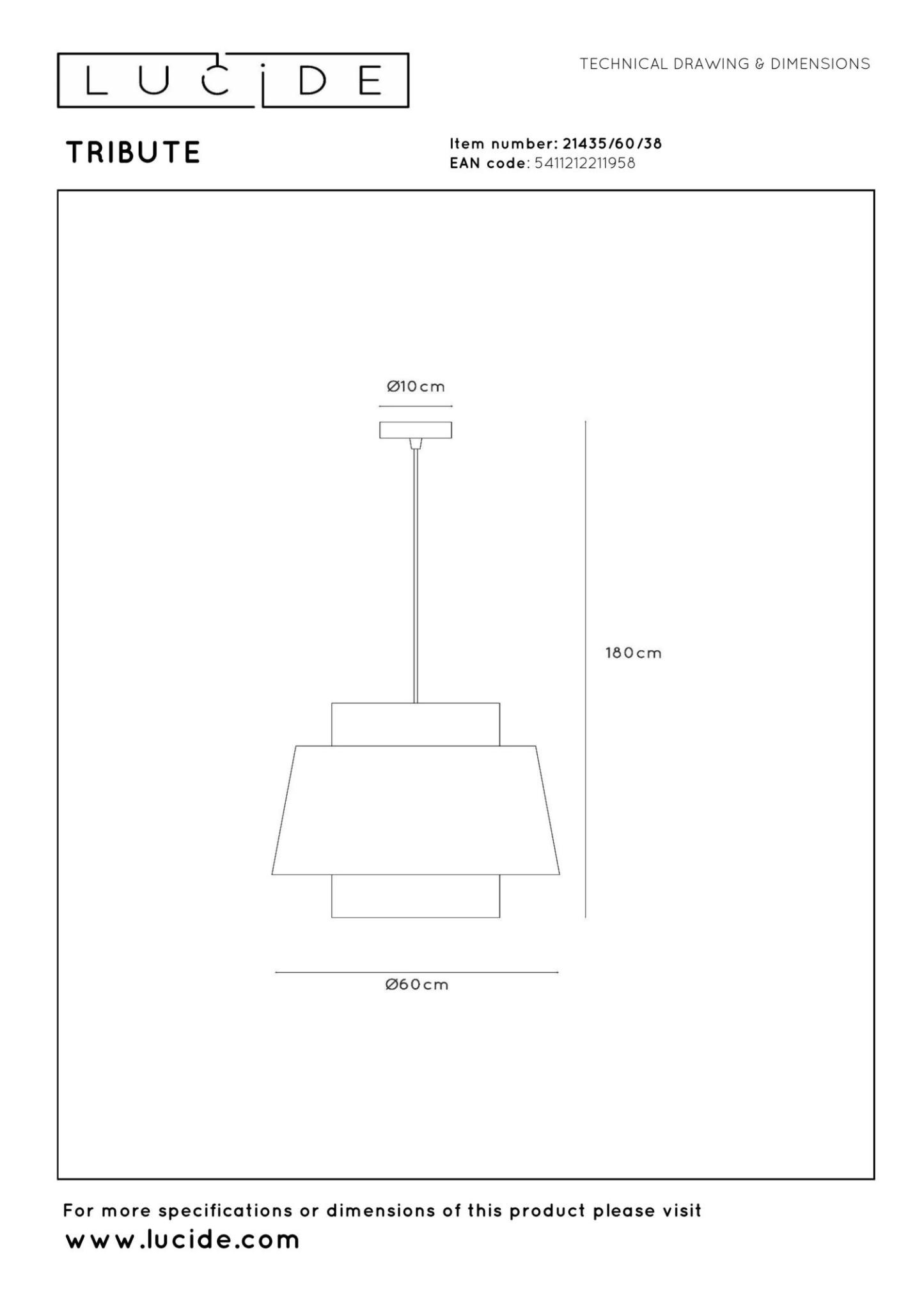 Tribute Ceiling Lights - Matt Black/Cream