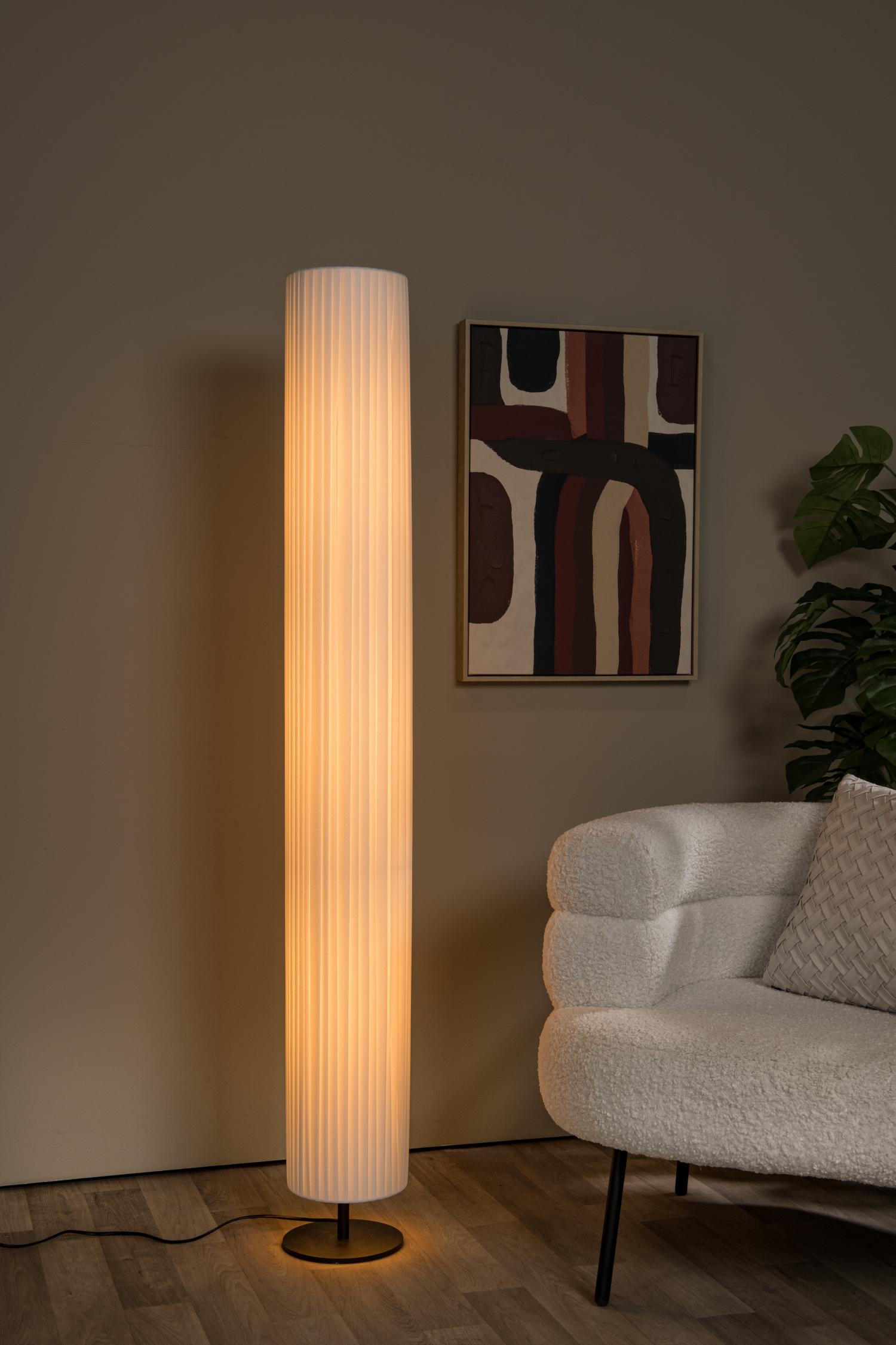 Fold Floor Lamp - Rust Brown/Matt White