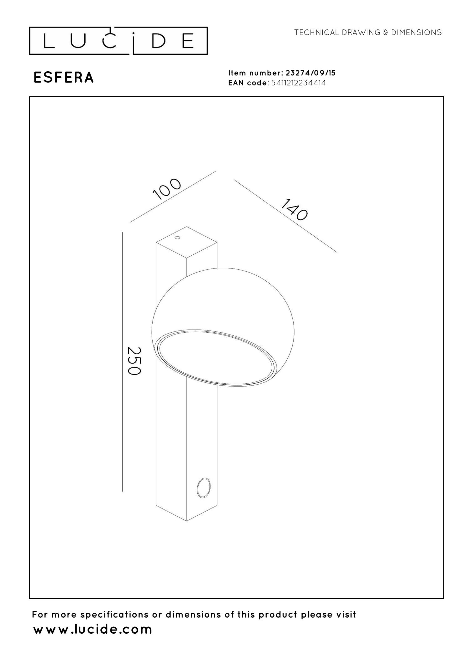 Esfera Wall Lights - Iron Grey