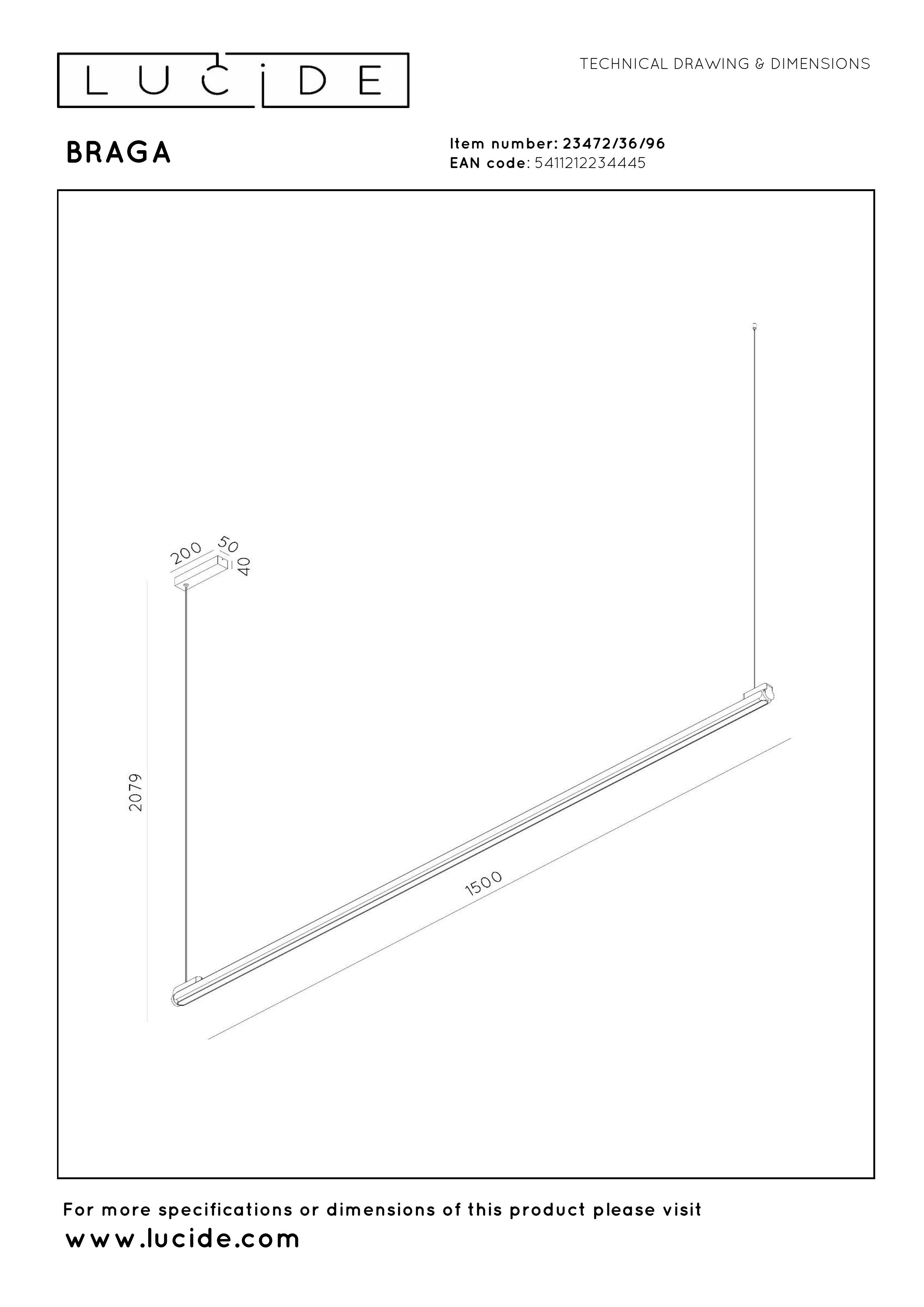 Braga Ceiling Lights - Coffee/Opal