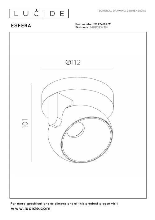 Esfera Ceiling Spot Light