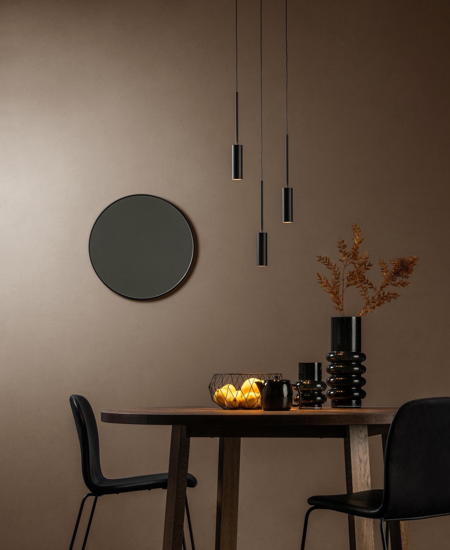 Tubule Ceiling Lights - Matt Black