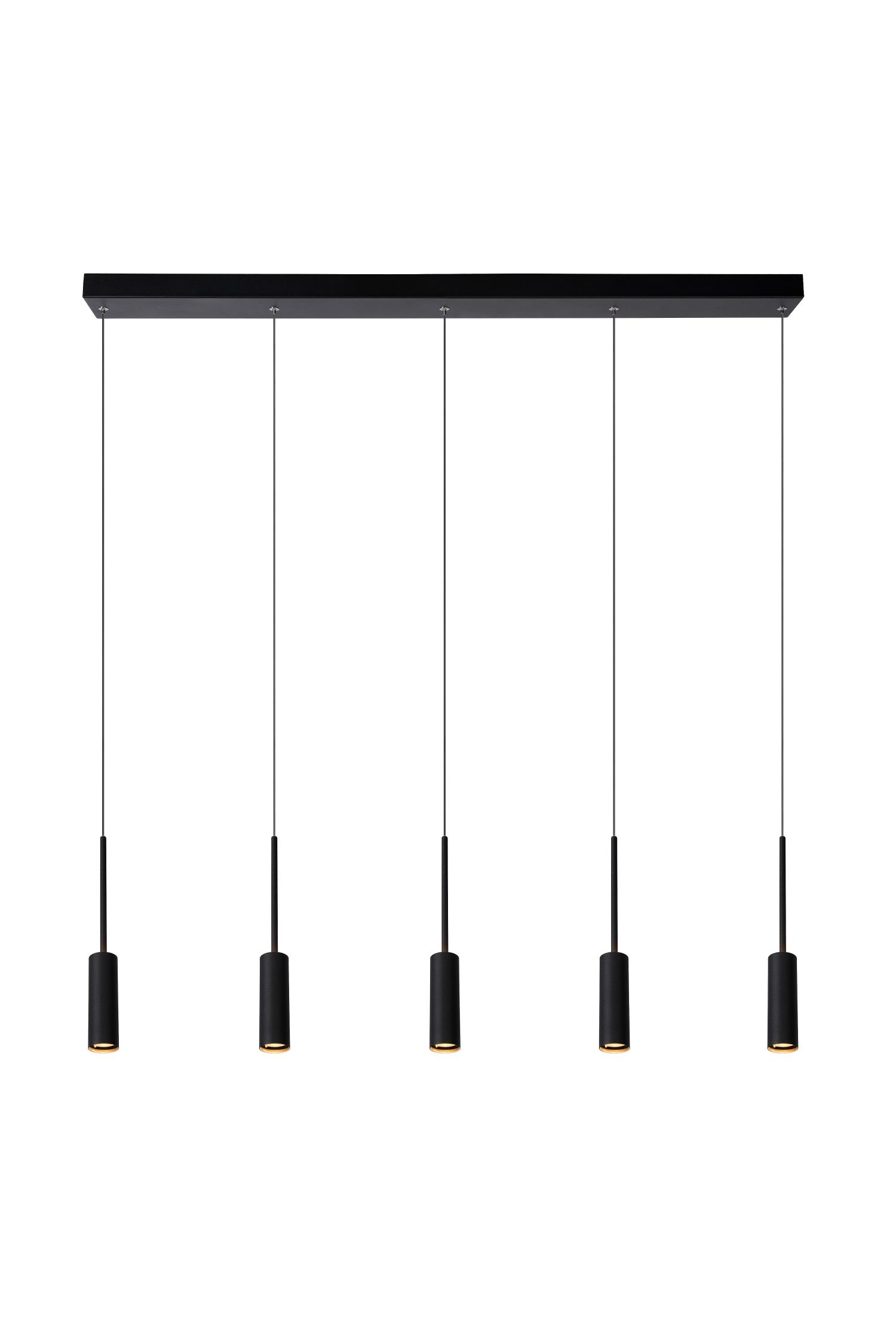 Tubule Ceiling Lights - Matt Black