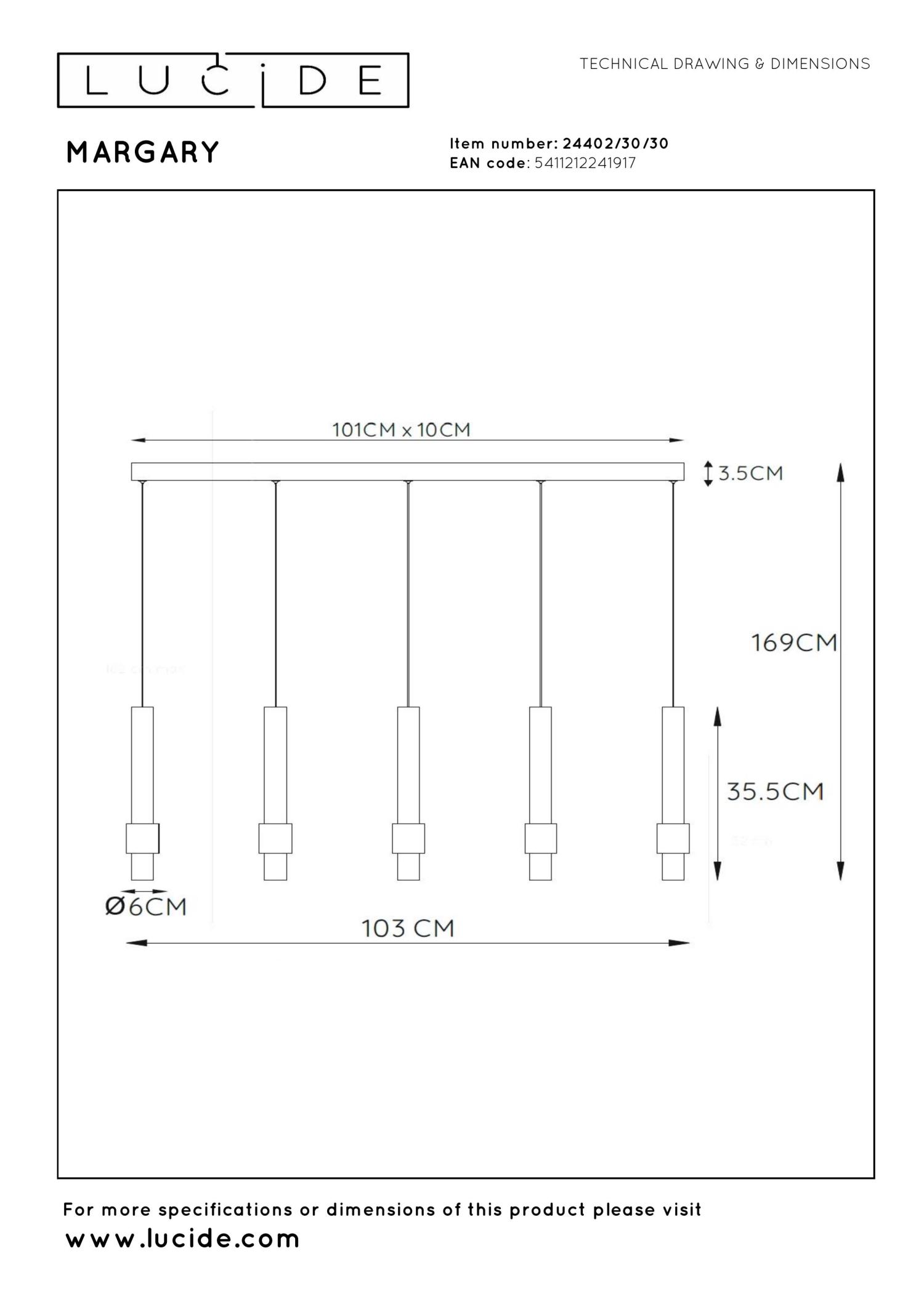 Margary Ceiling Lights - Matt Black