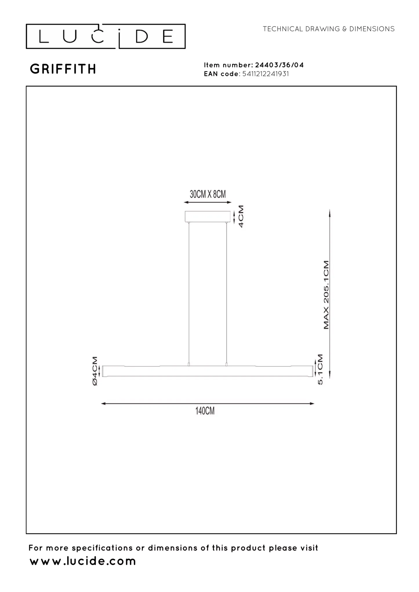 Griffith Ceiling Light