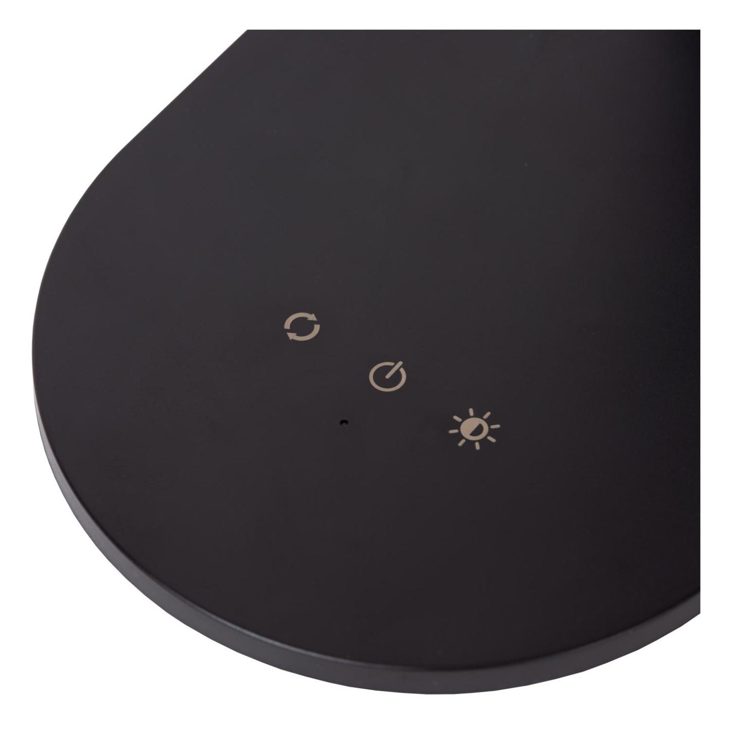 Aldwin Table Lamp - Matt Black/Opal