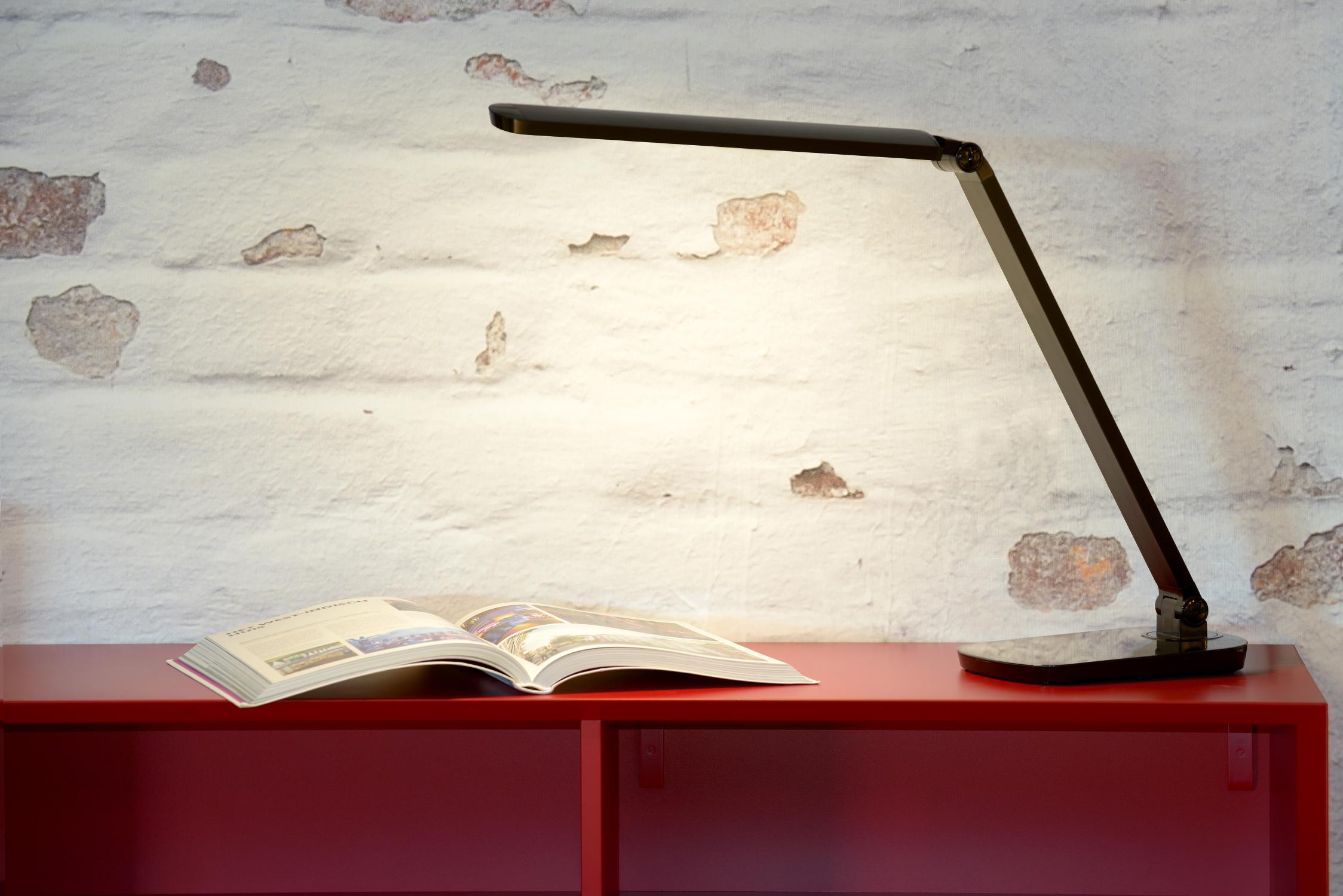 Vario Table Lamp - Matt Black/Opal