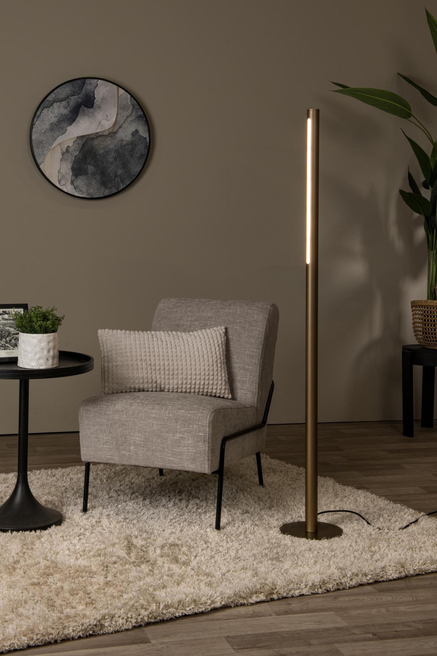 Griffith Floor Lamp - Matt Bronze/Opal