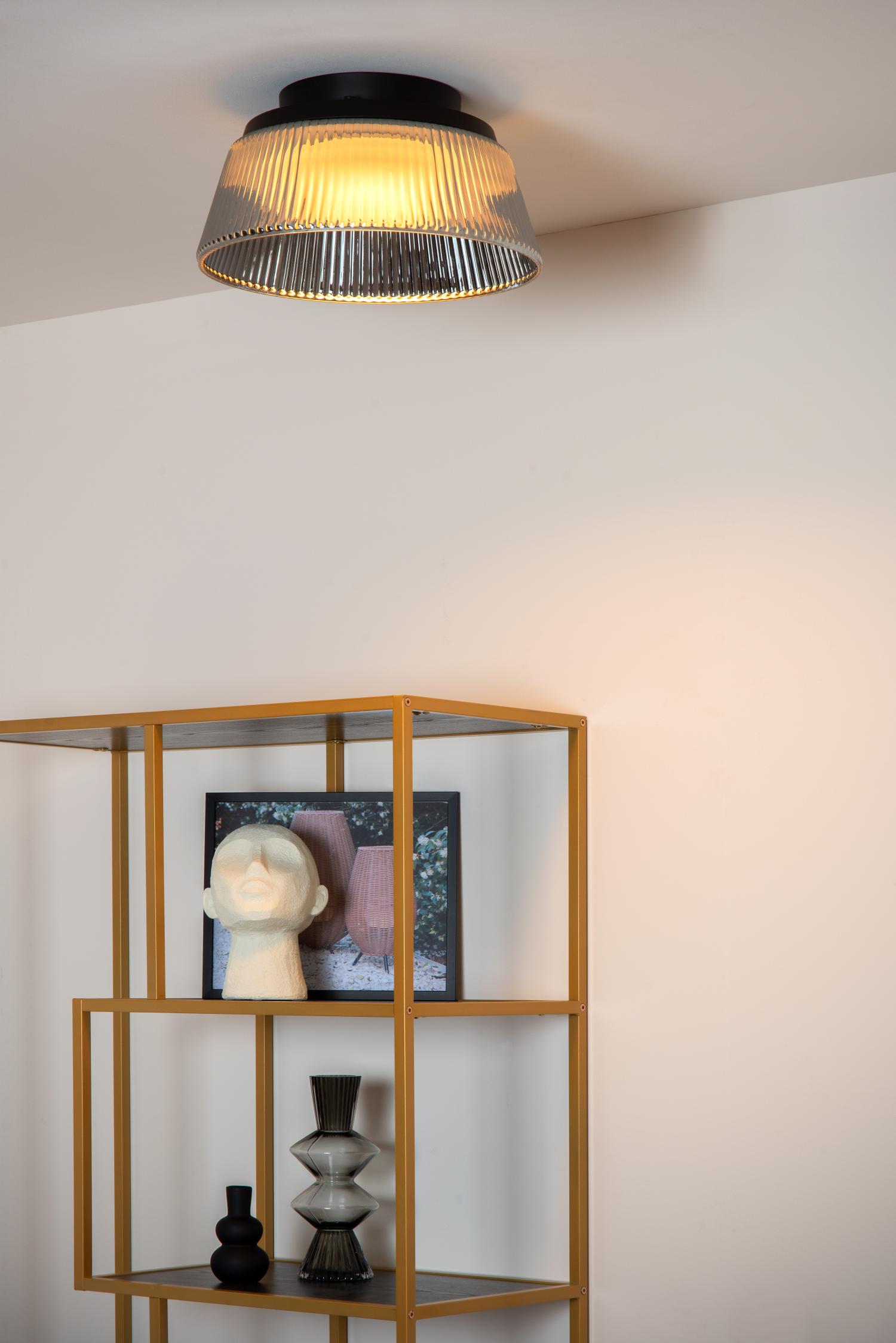 Vixi Ceiling Lights - Matt Black/Smoked Grey