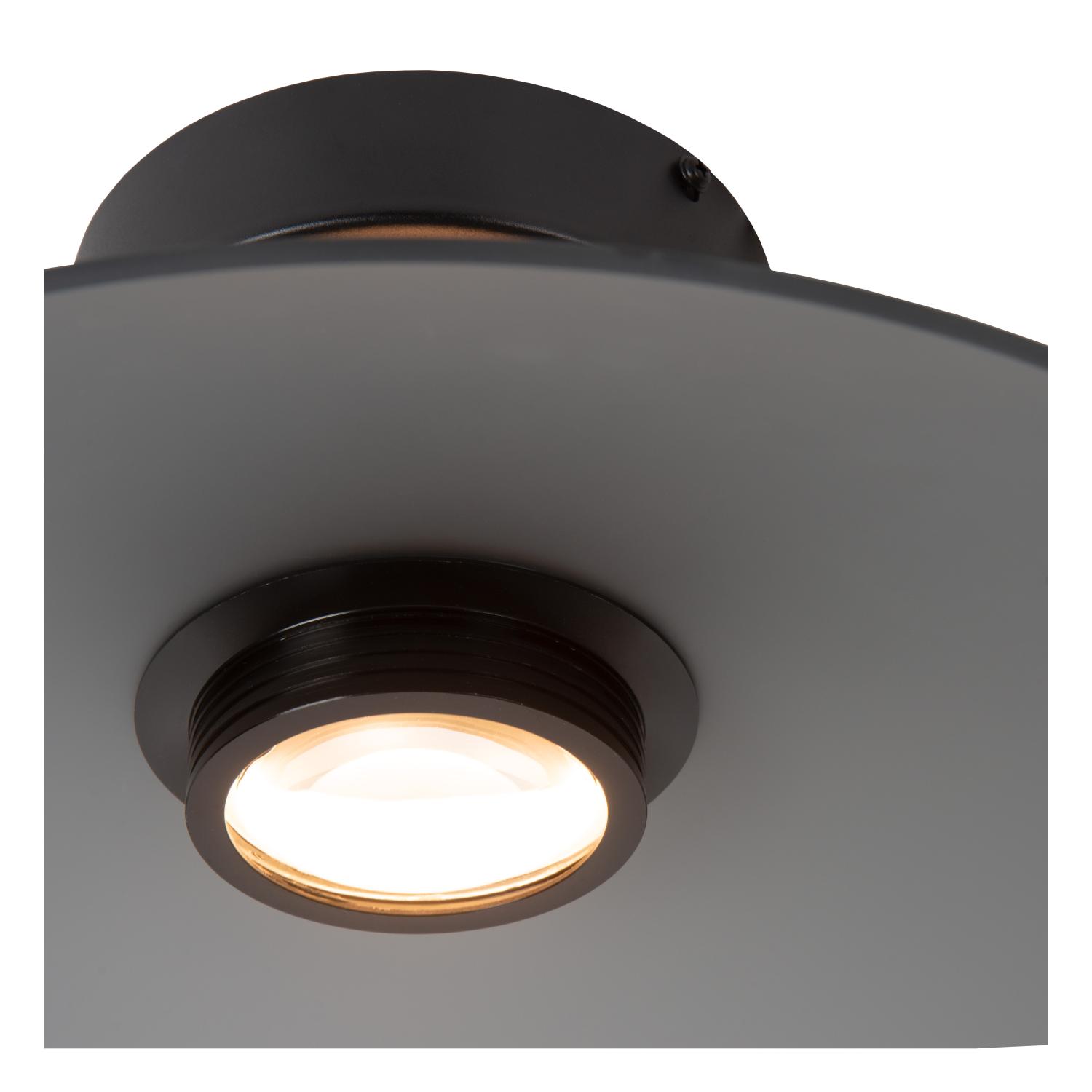 Menga Ceiling Lights - Matt Black/Opal