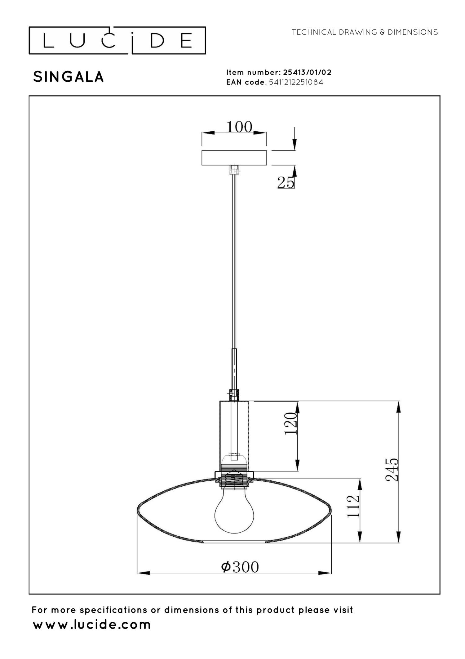 Singala Ceiling Lights - Matt Black/Opal