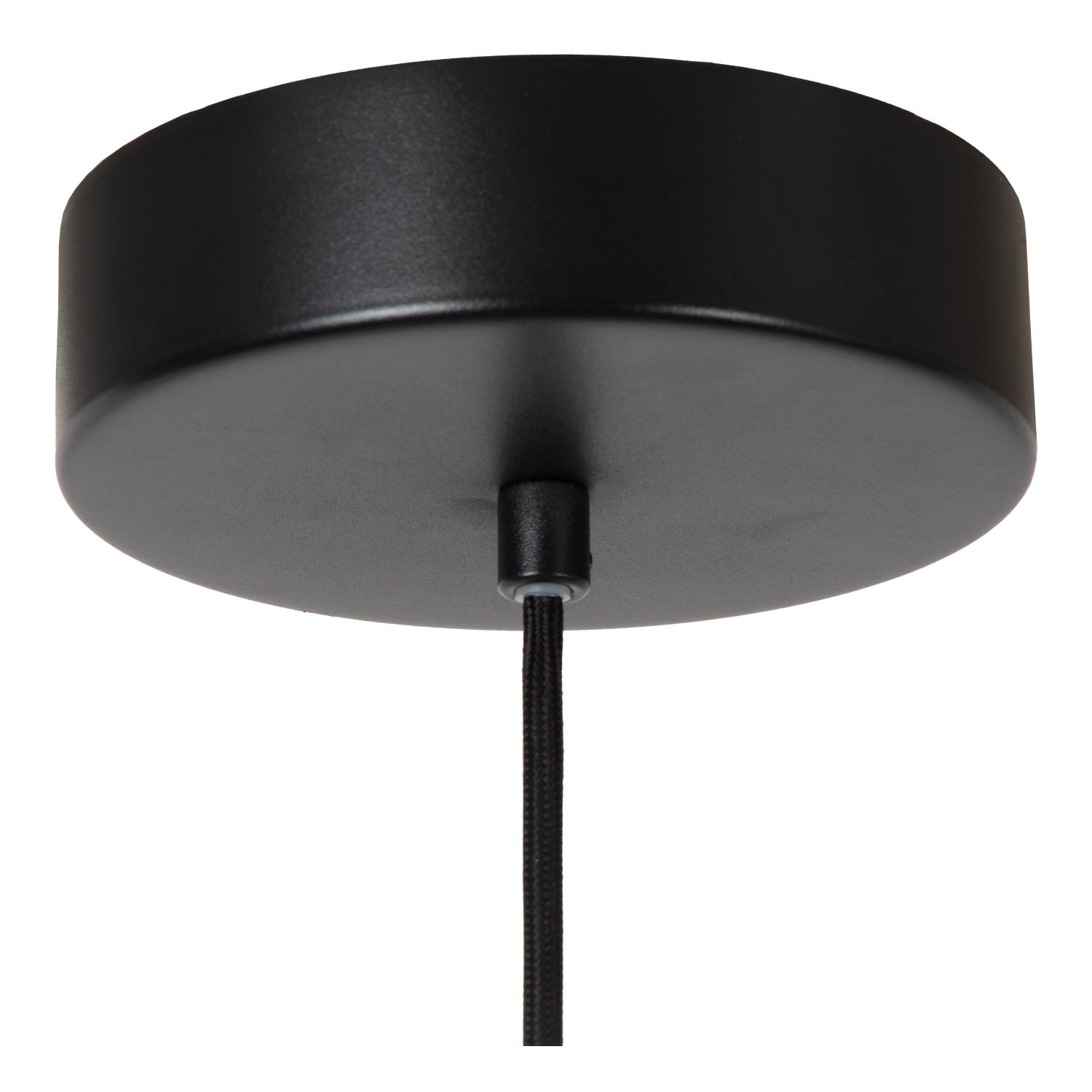 Menga Ceiling Lights - Matt Black/Opal - 400mm Diameter