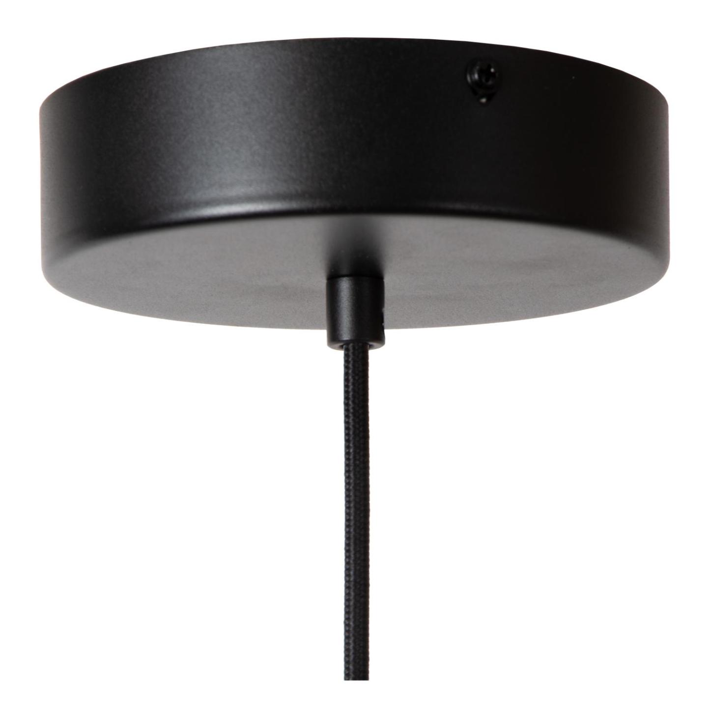 Menga Ceiling Lights - Matt Black/Opal - 400mm Diameter