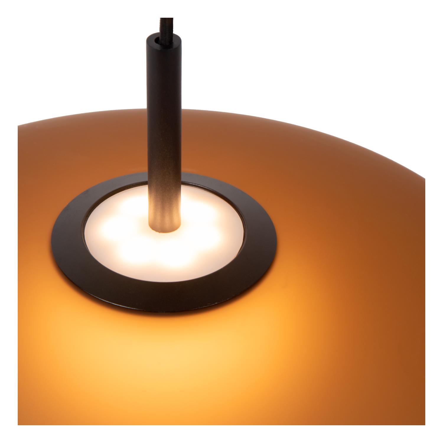 Menga Ceiling Lights - Matt Black/Opal - 400mm Diameter
