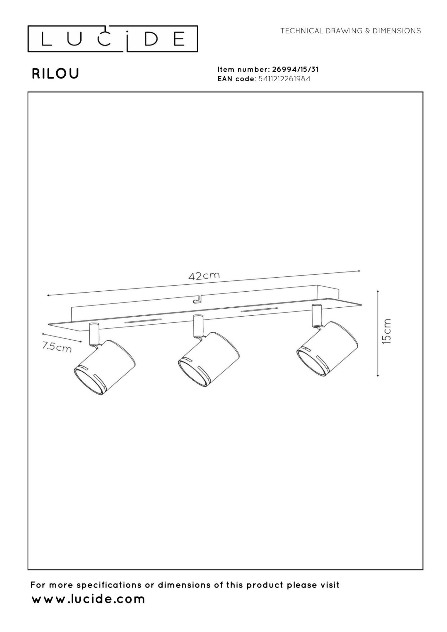 Rilou Ceiling Lights - Matt White