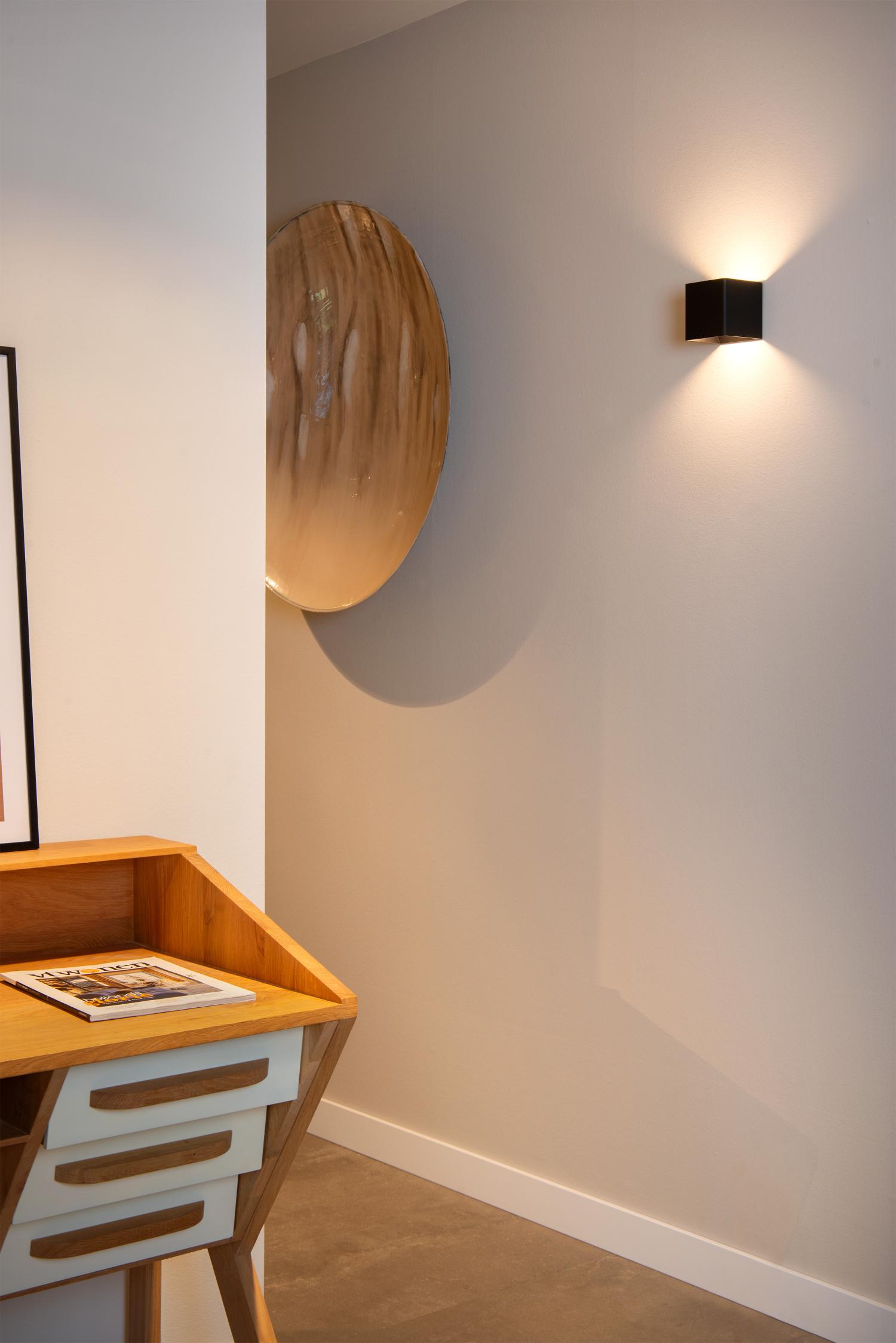 Vertigo Wall Lights - Matt Black/Opal