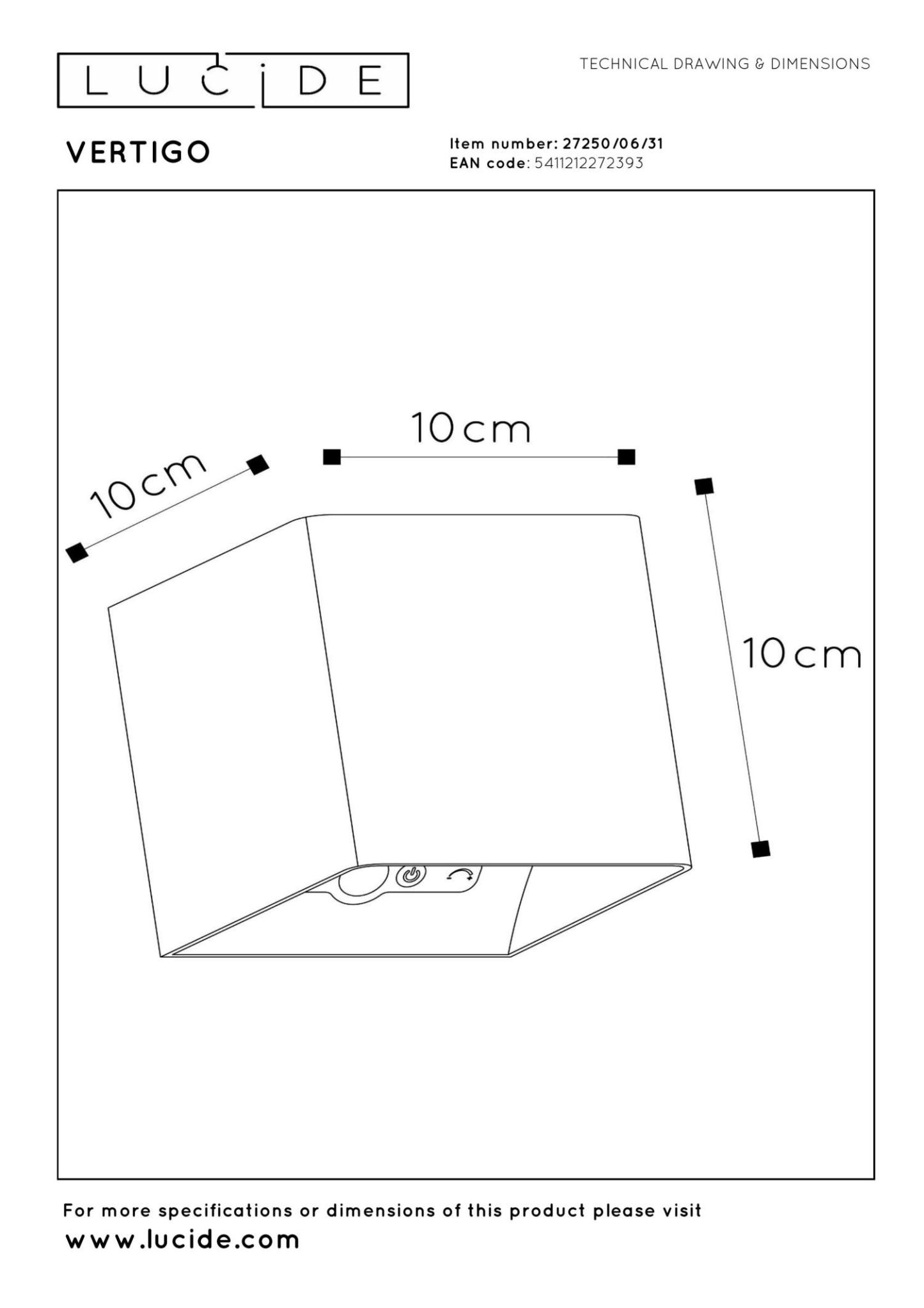 Vertigo Wall Lights - Matt Black/Opal