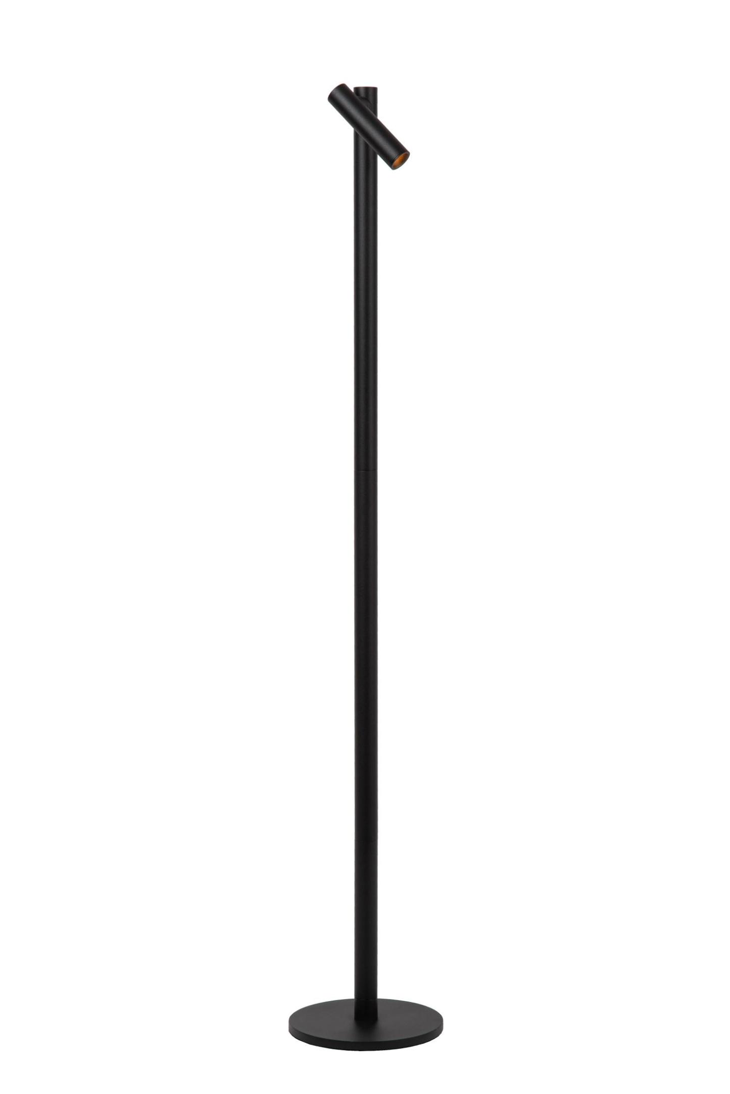 Antrim Floor Lamp - Matt Black/Clear Glass