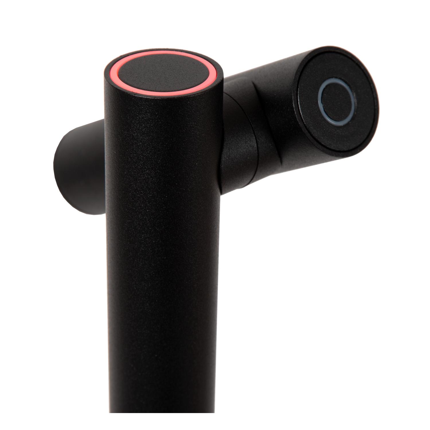 Antrim Floor Lamp - Matt Black/Clear Glass