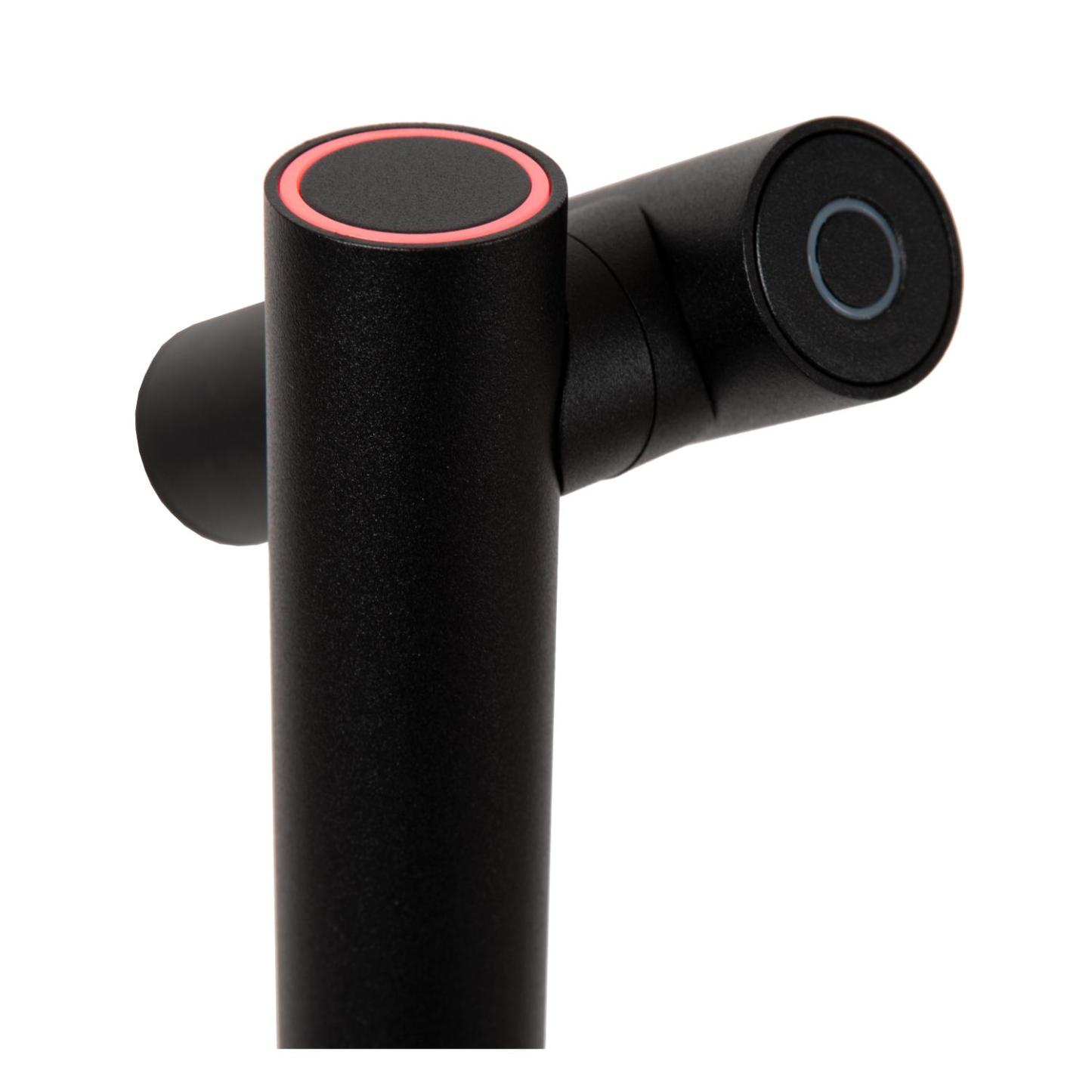 Antrim Floor Lamp - Matt Black/Clear Glass