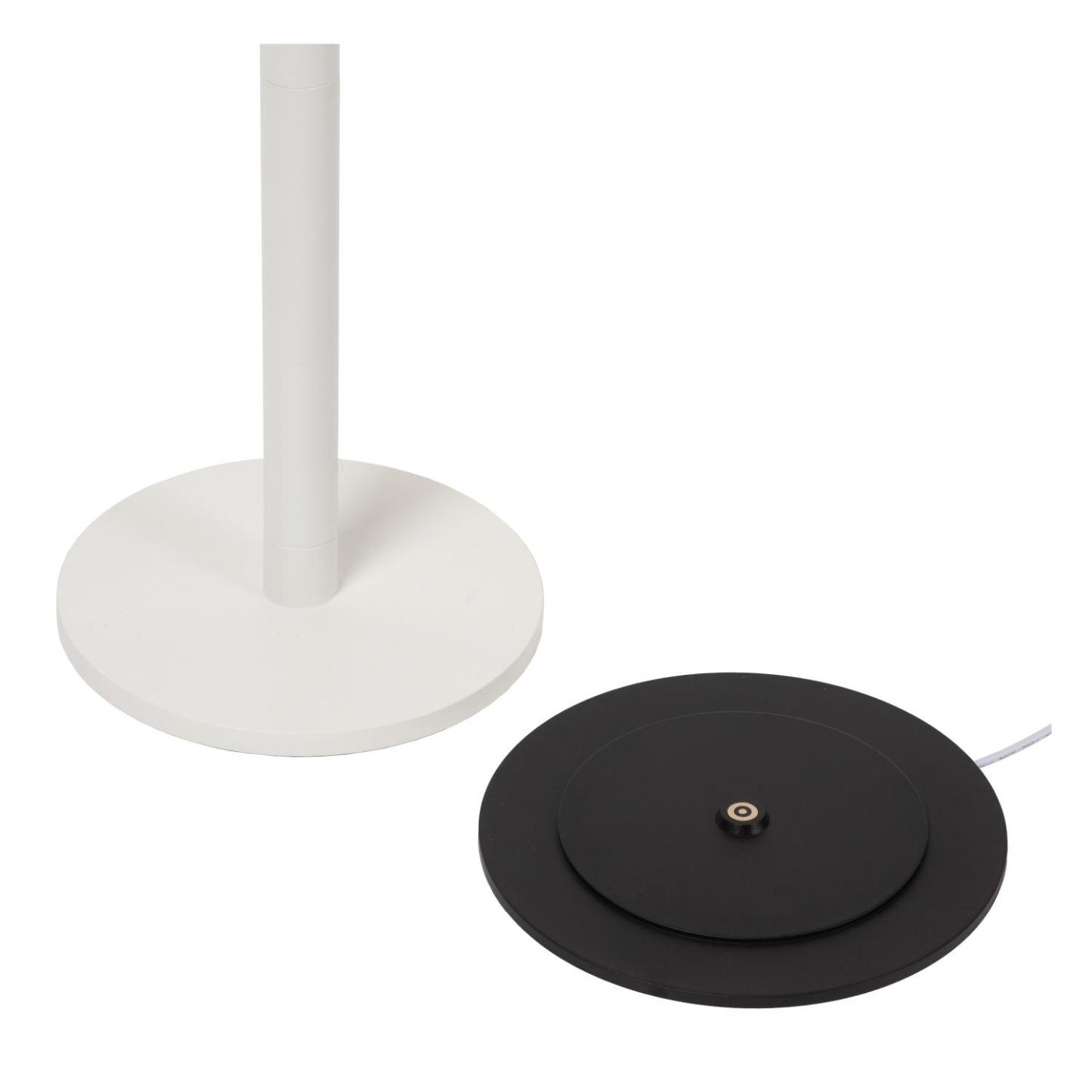 Antrim Floor Lamp - Matt Black/Clear Glass