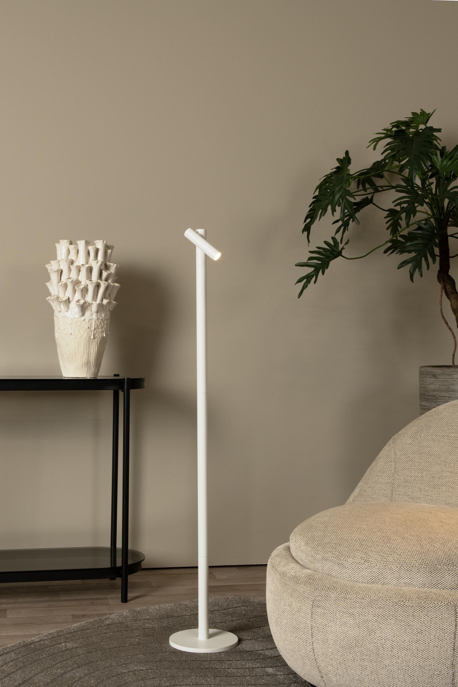 Antrim Floor Lamp - Matt Black/Clear Glass