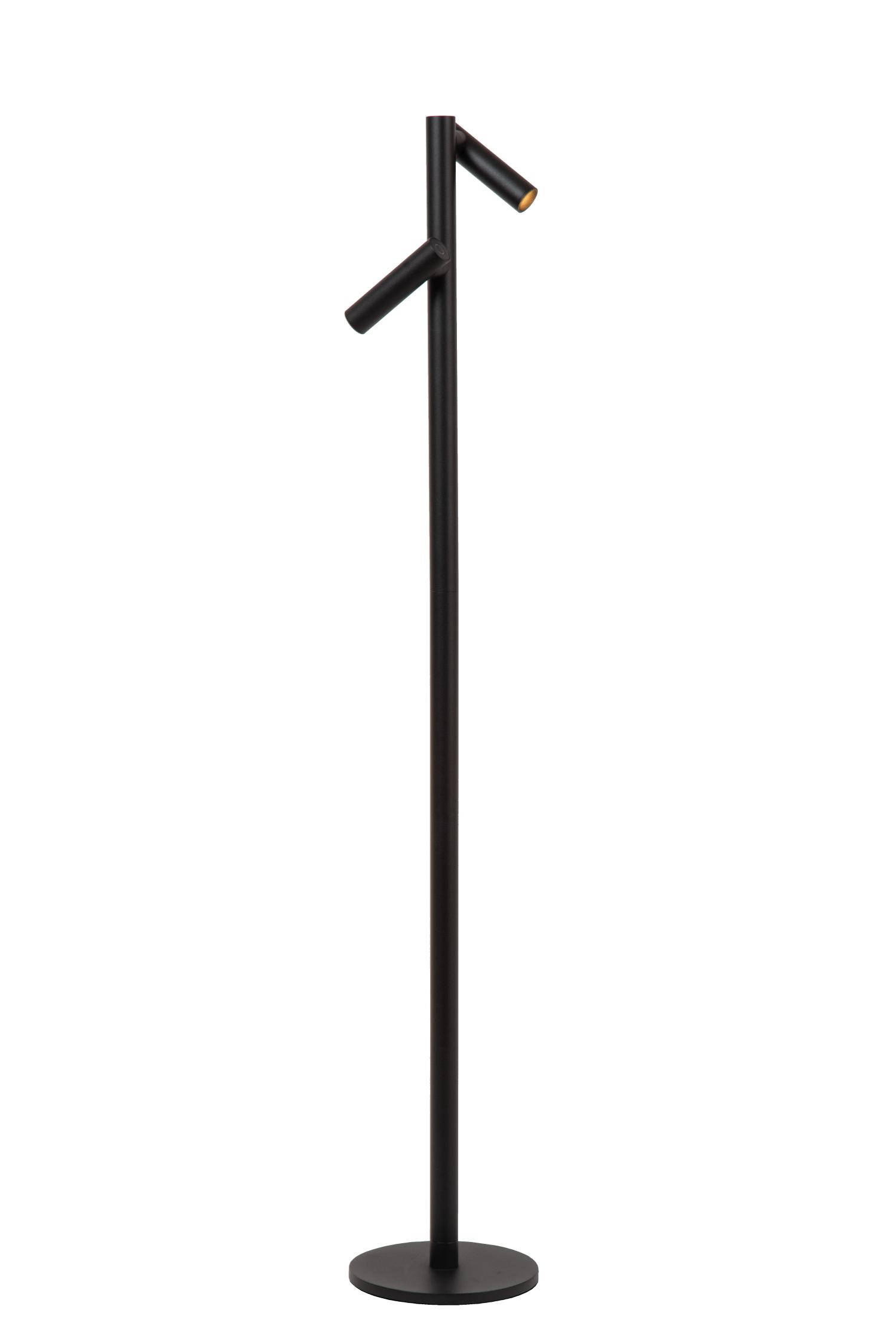 Antrim Floor Lamp - Matt Black/Clear Glass