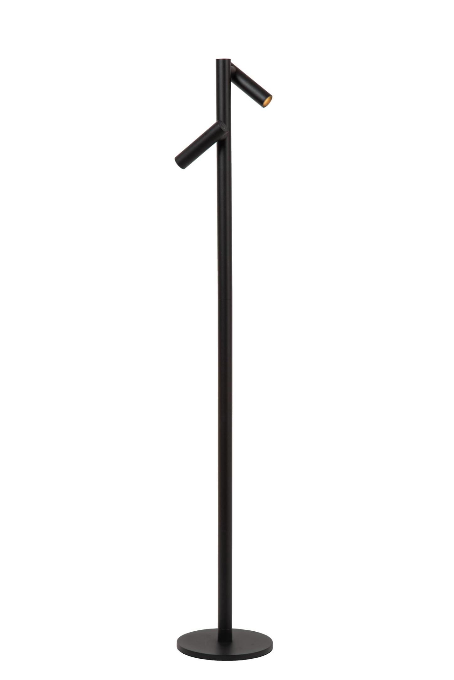 Antrim Floor Lamp - Matt Black/Clear Glass